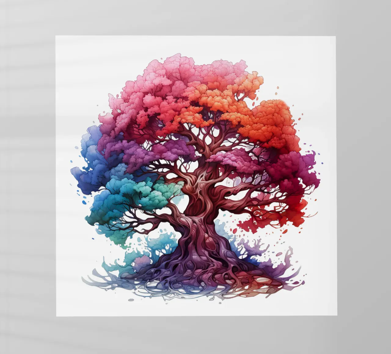 Albero della vita colorato pellicola backlit da Spiritual Touch