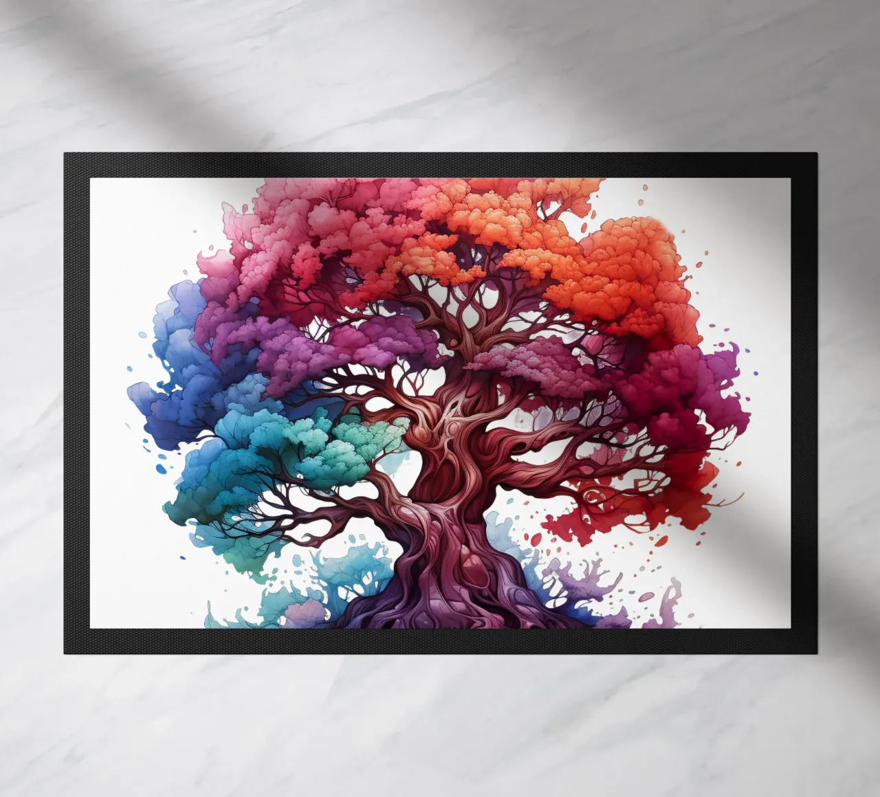 Albero della vita colorato zerbino da Spiritual Touch