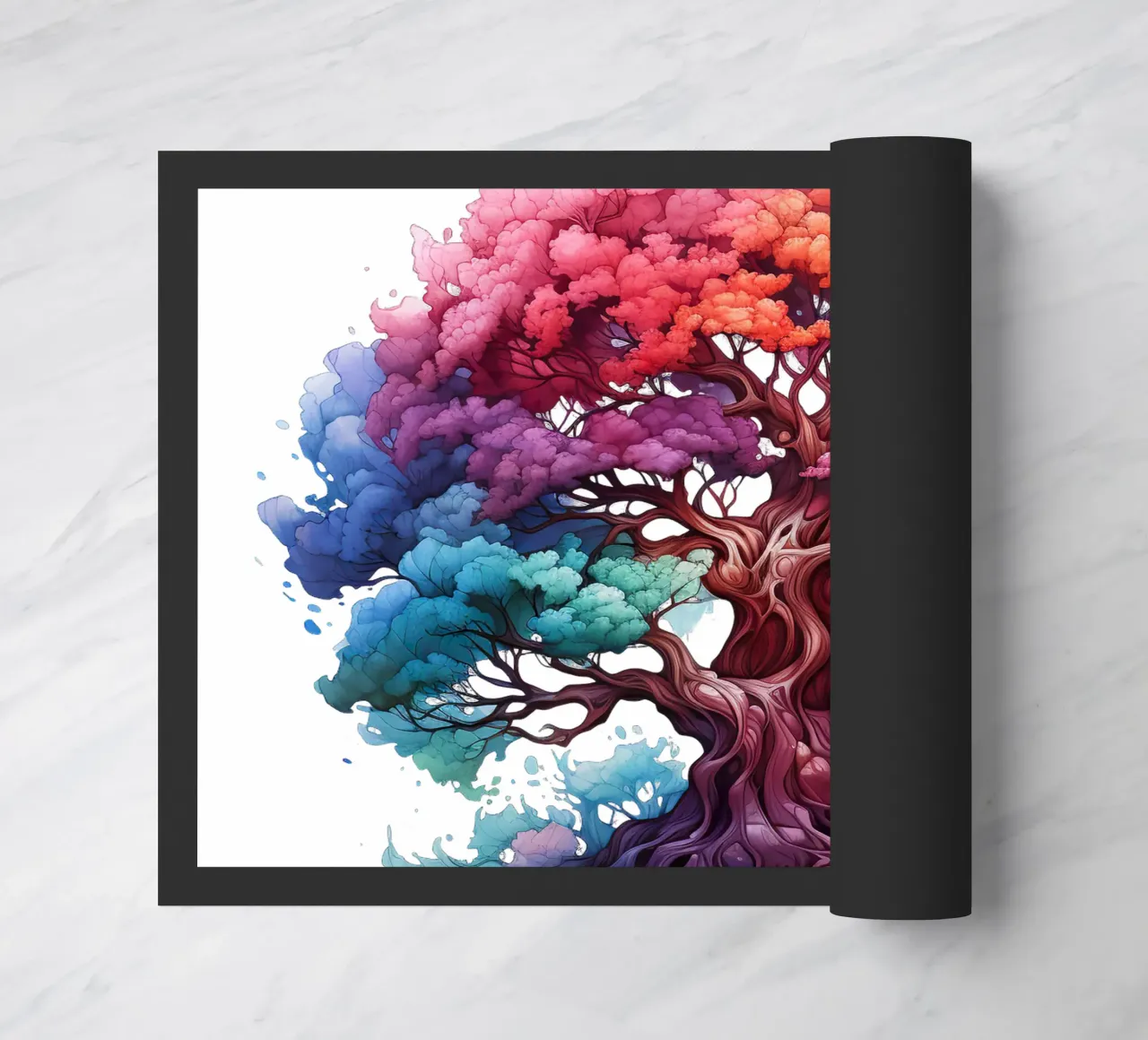 Albero della vita colorato zerbino da Spiritual Touch