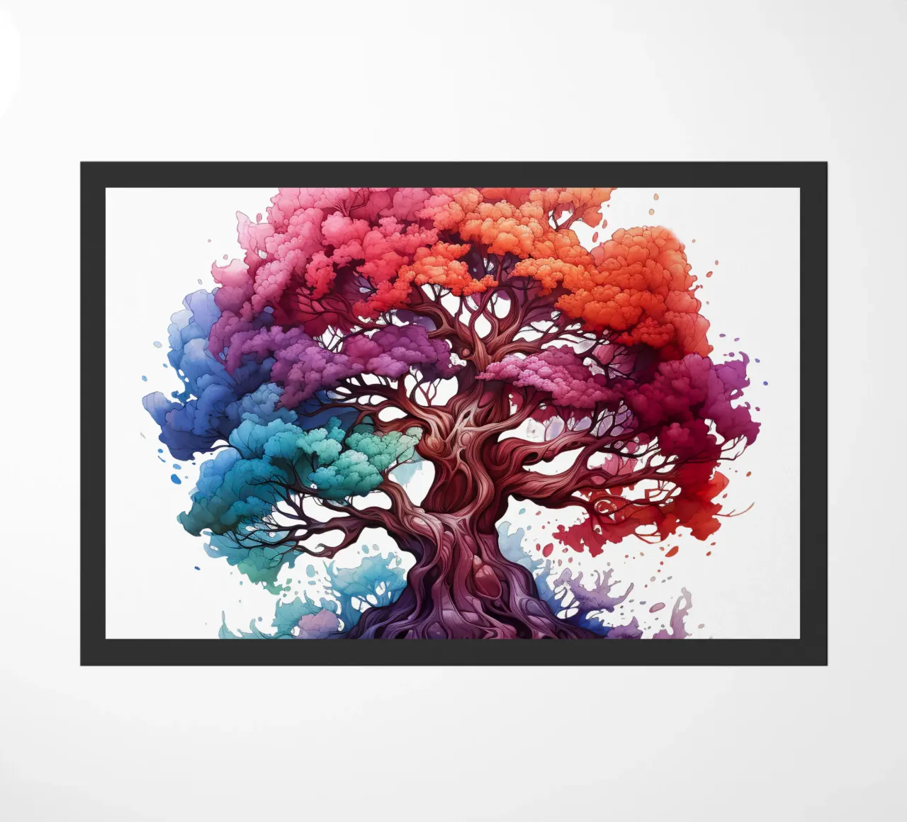 Albero della vita colorato zerbino da Spiritual Touch