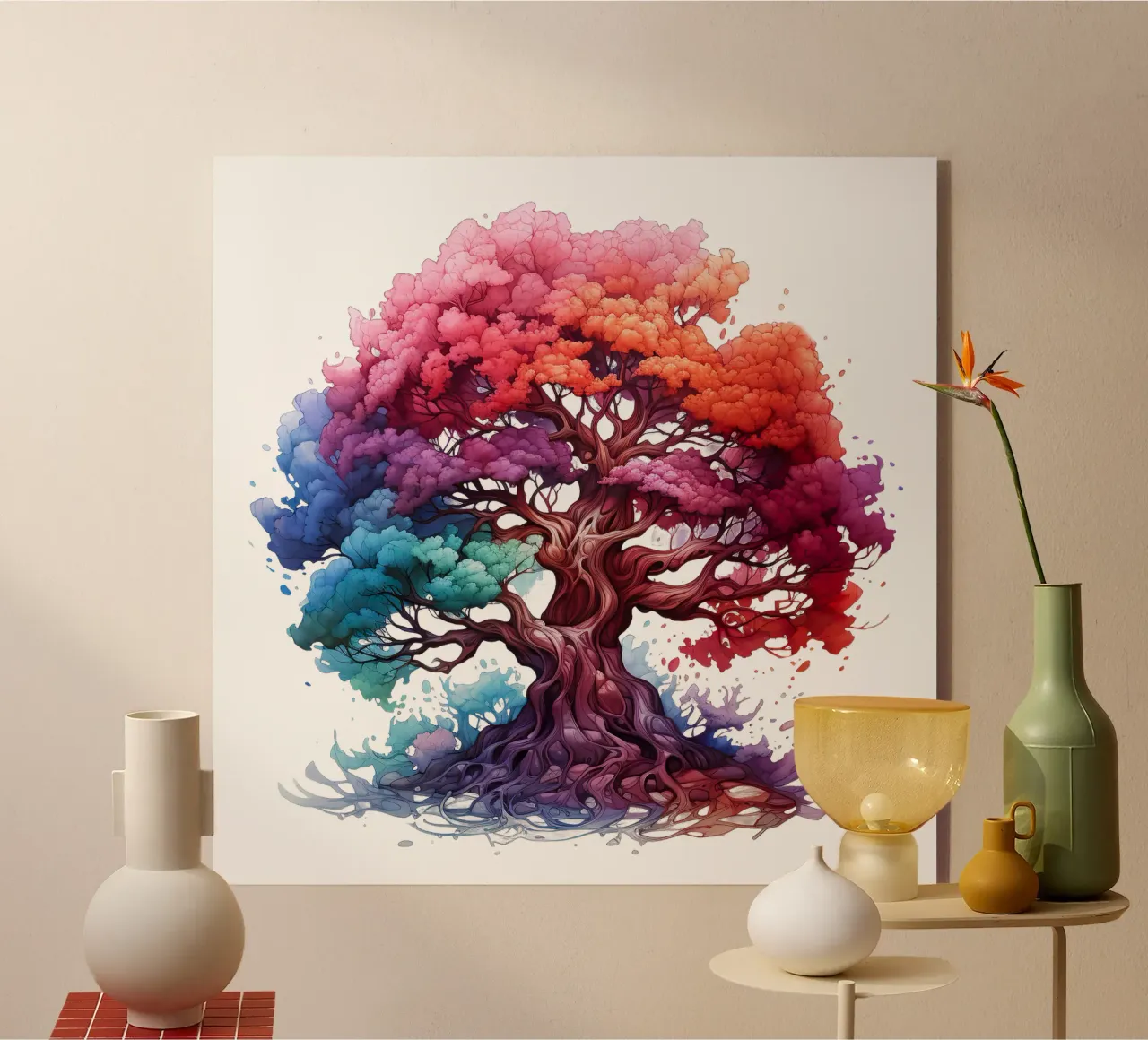 Albero della vita colorato plexiglass da Spiritual Touch