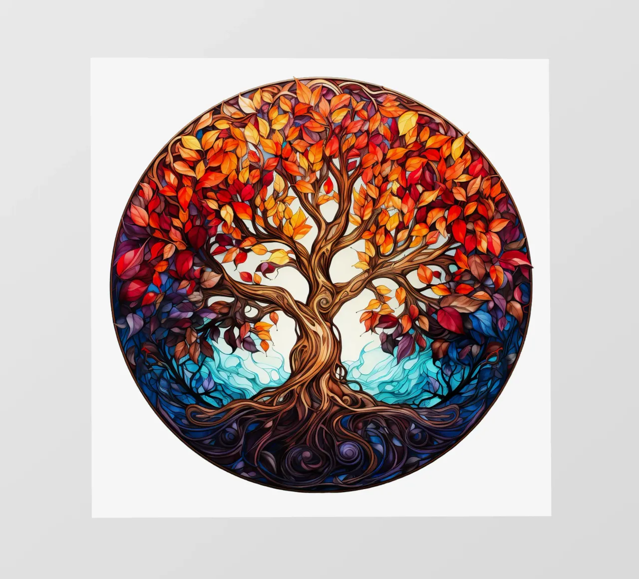 Albero della vita colorato telo in pvc da Spiritual Touch