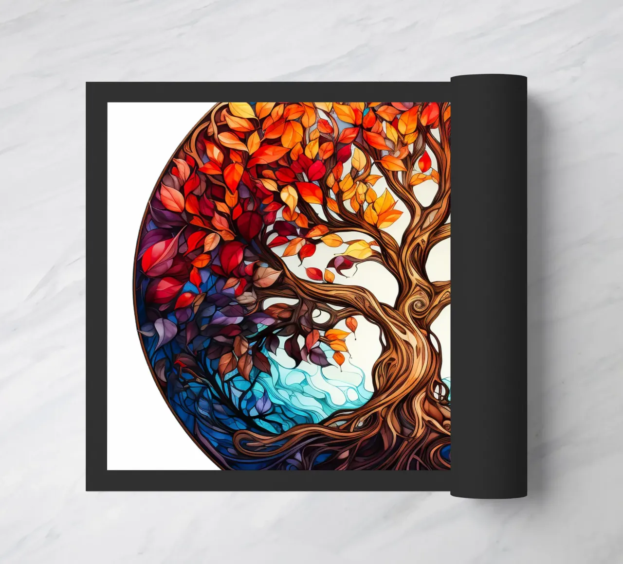 Albero della vita colorato zerbino da Spiritual Touch