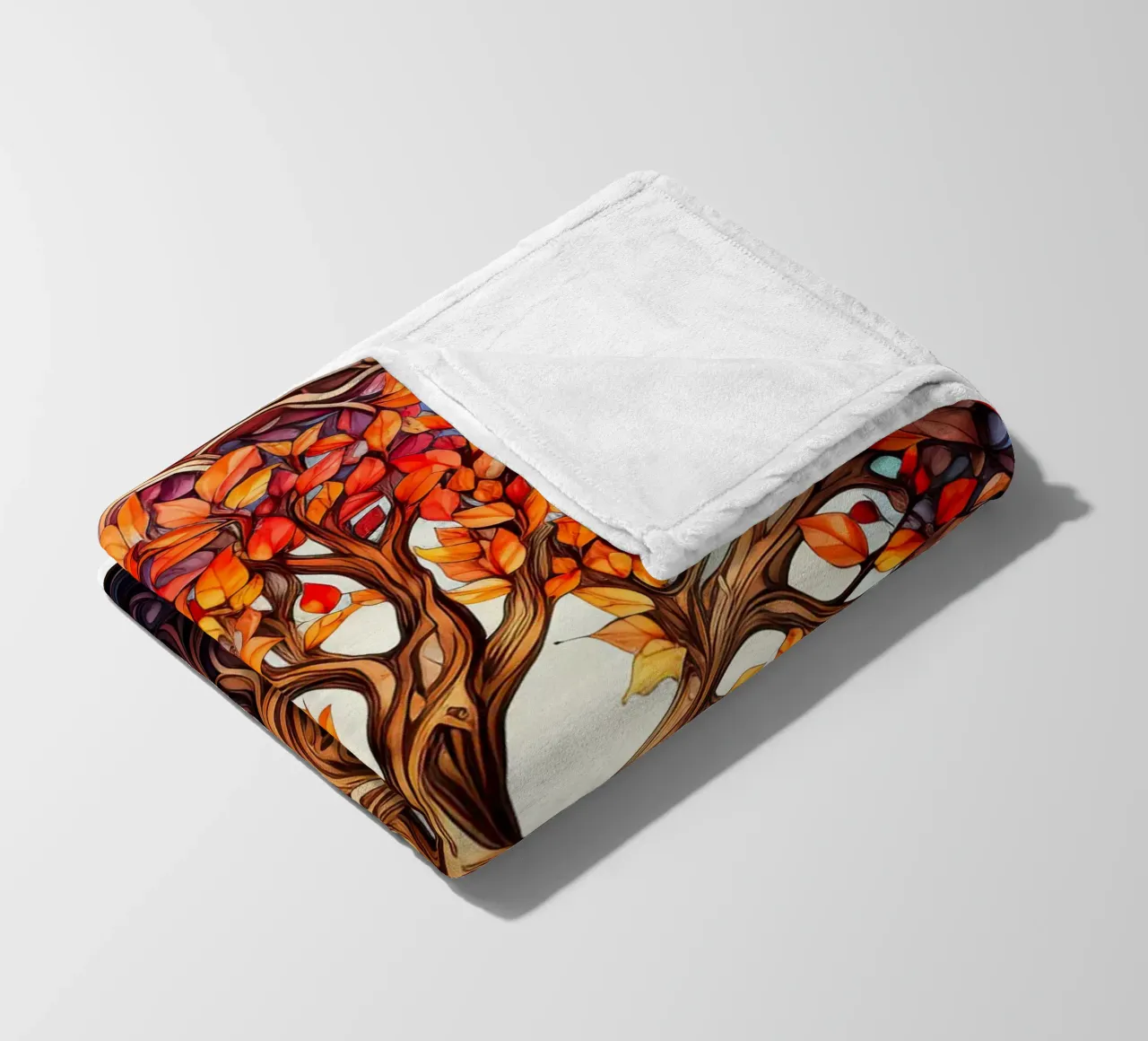 Albero della vita colorato coperta in pile da Spiritual Touch