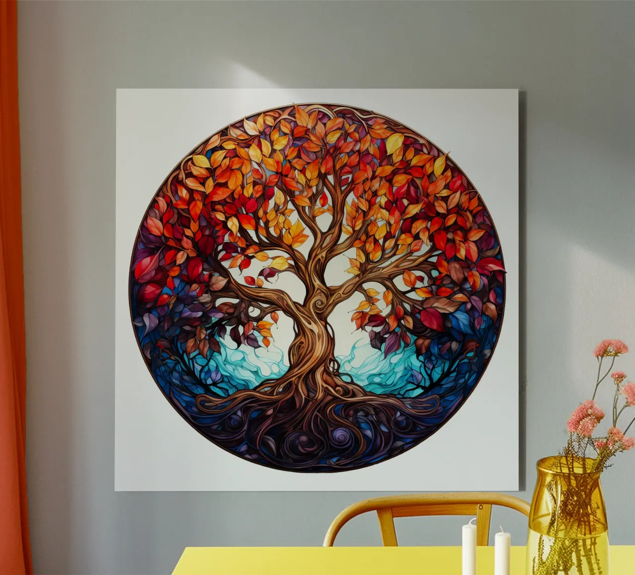 Albero della vita colorato alluminio dibond da Spiritual Touch