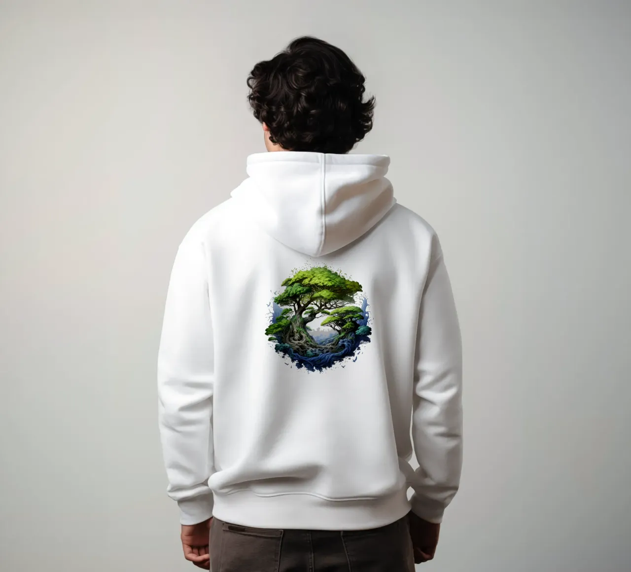Albero della vita colorato felpa con cappuccio da Spiritual Touch