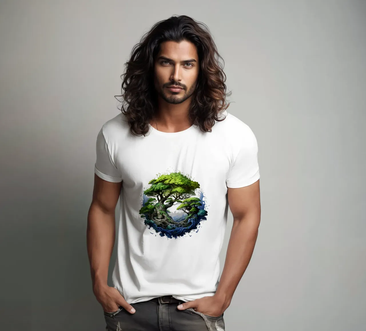 Albero della vita colorato t-shirt da Spiritual Touch