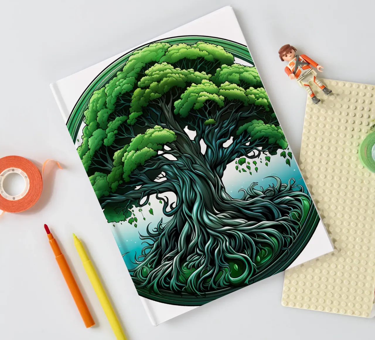 Arbre de vie coloré carnet de notes de Spiritual Touch