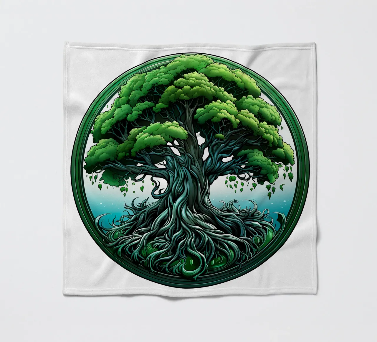 Albero della vita colorato coperta in pile da Spiritual Touch