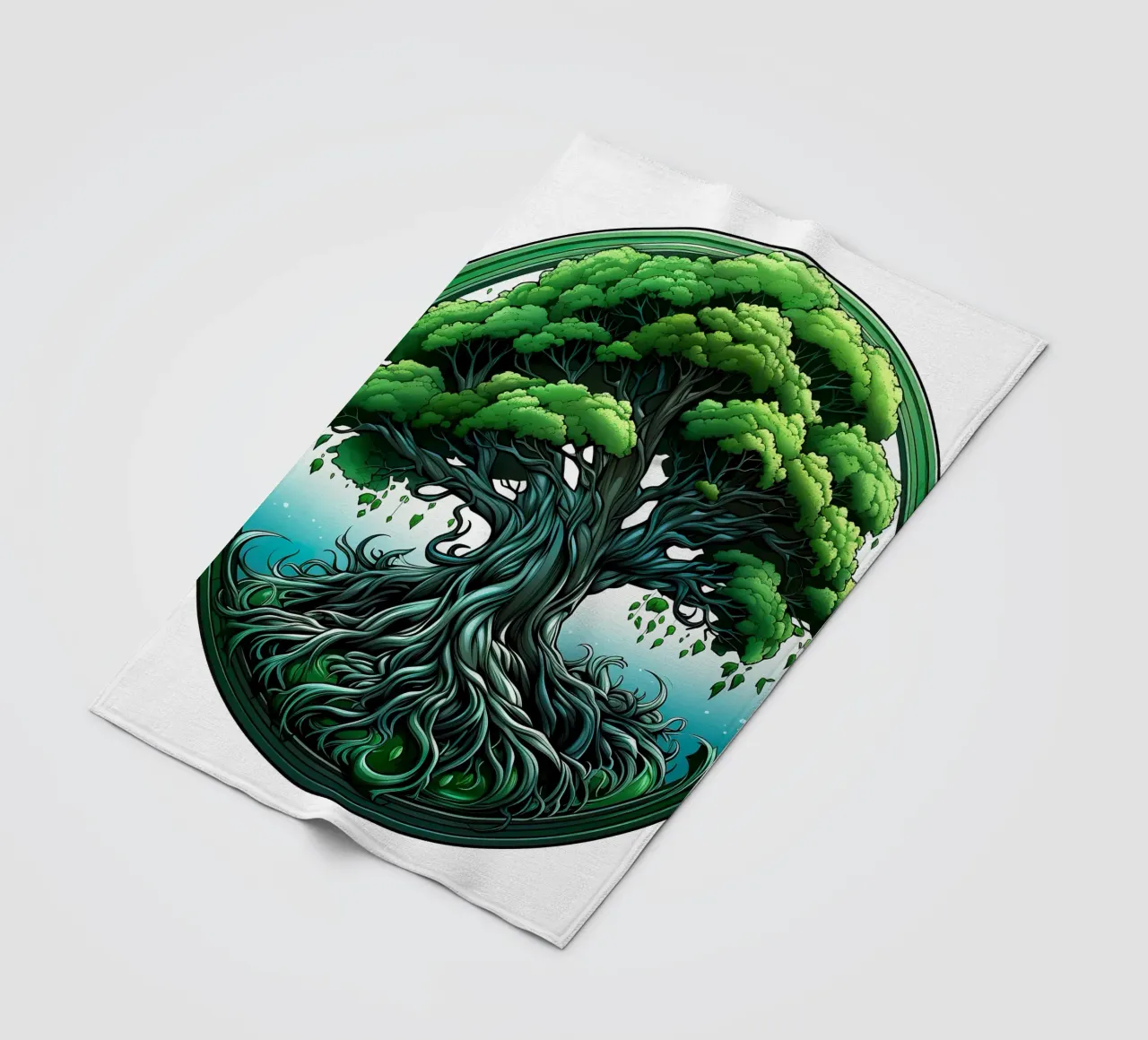 Albero della vita colorato coperta in pile da Spiritual Touch