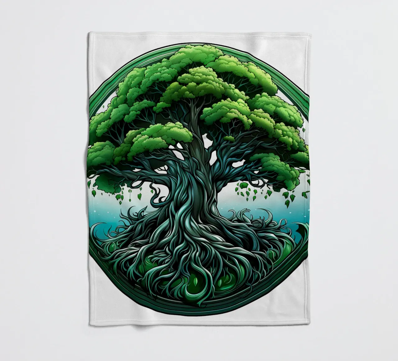 Albero della vita colorato coperta in pile da Spiritual Touch