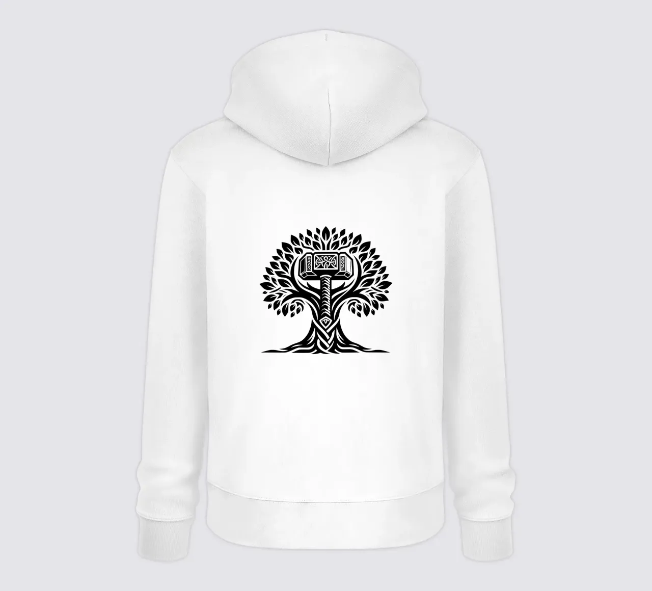 Mandala in bianco e nero felpa con cappuccio da Spiritual Touch