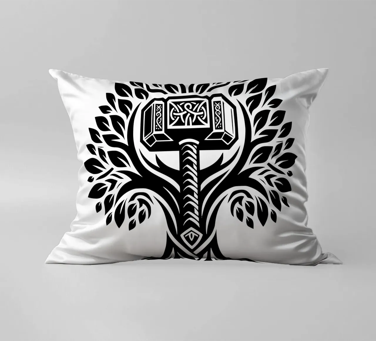 Mandala in bianco e nero cuscino da Spiritual Touch