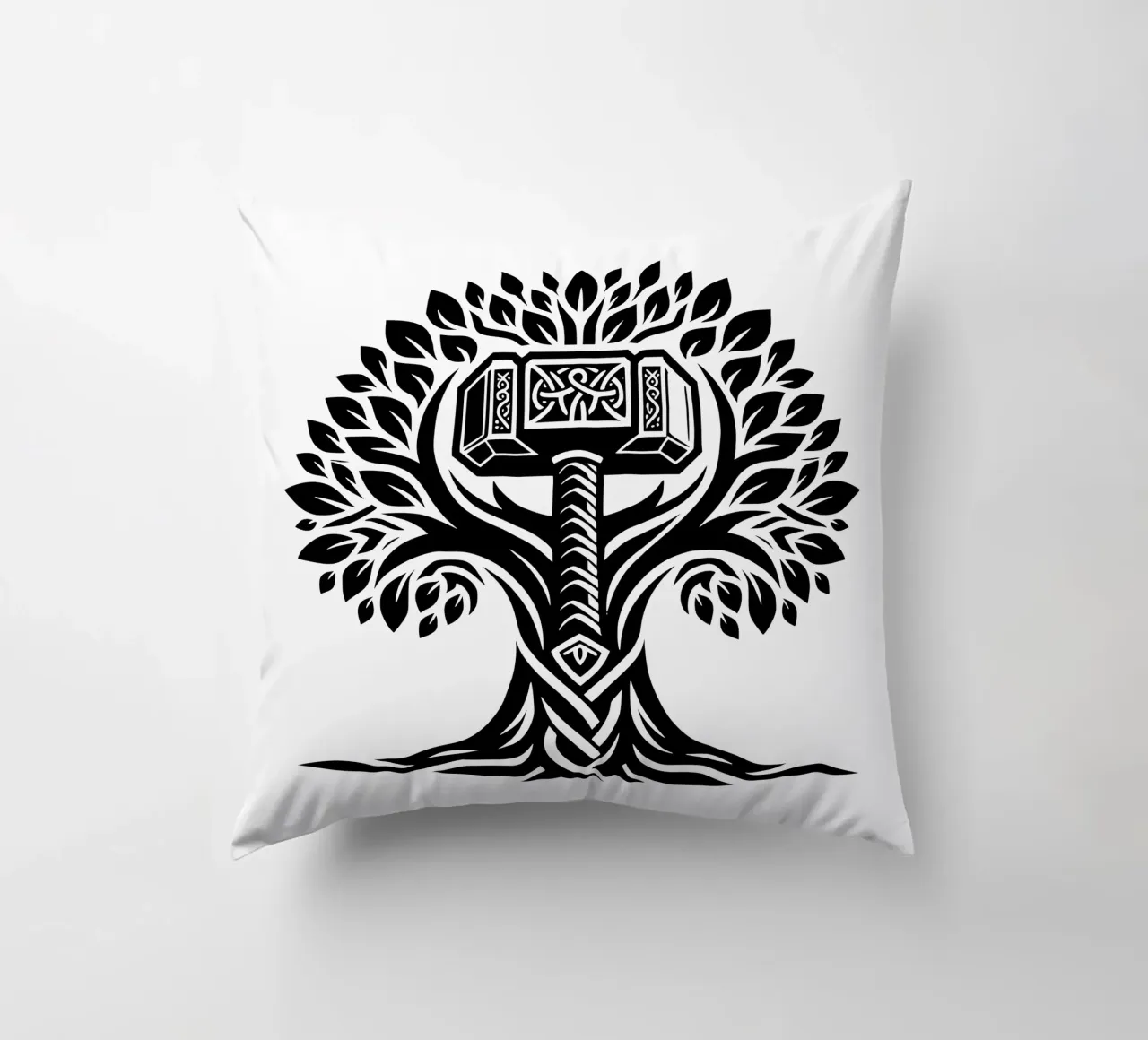 Mandala in bianco e nero cuscino da Spiritual Touch