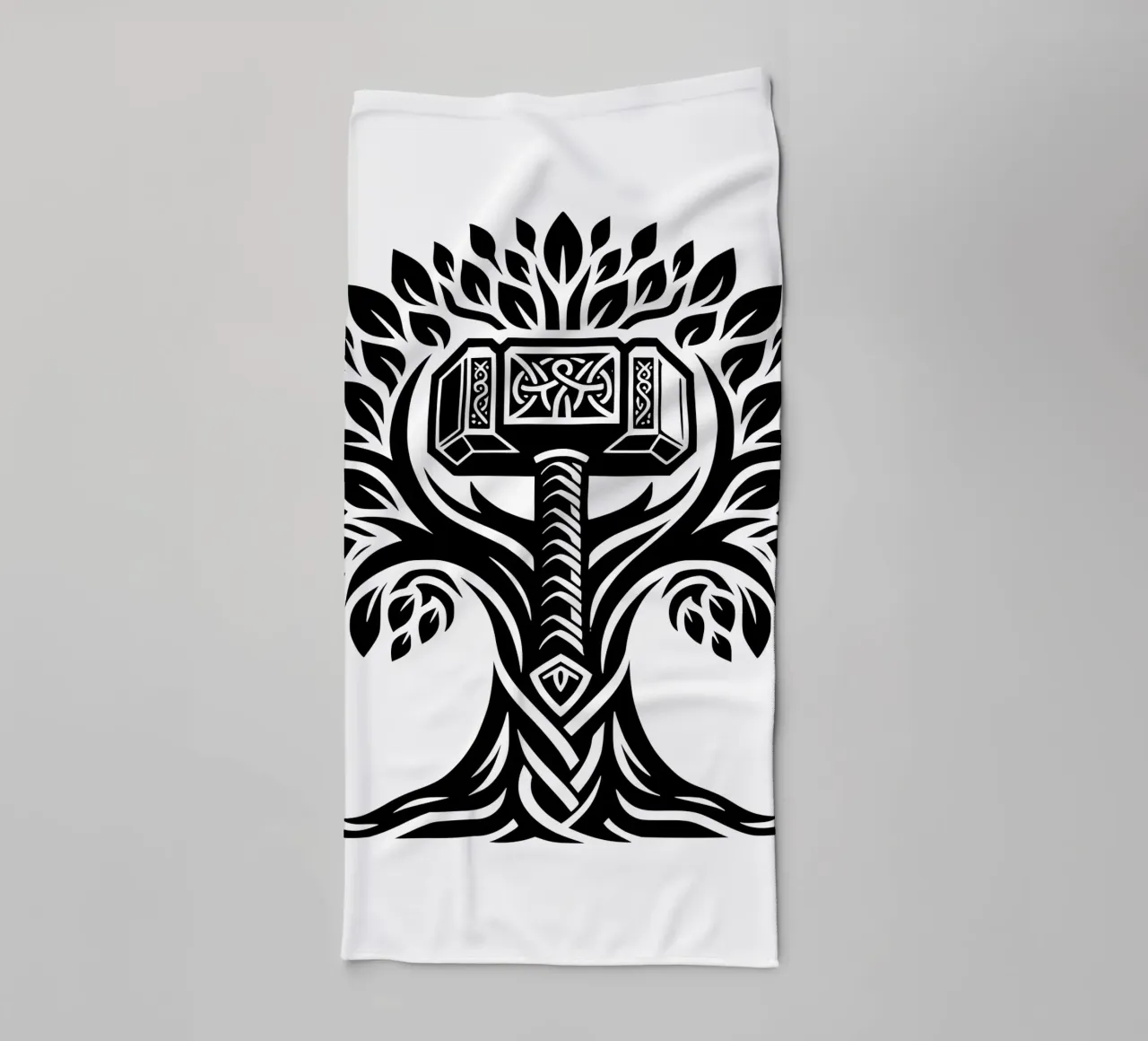 Mandala in bianco e nero asciugamano da bagno da Spiritual Touch