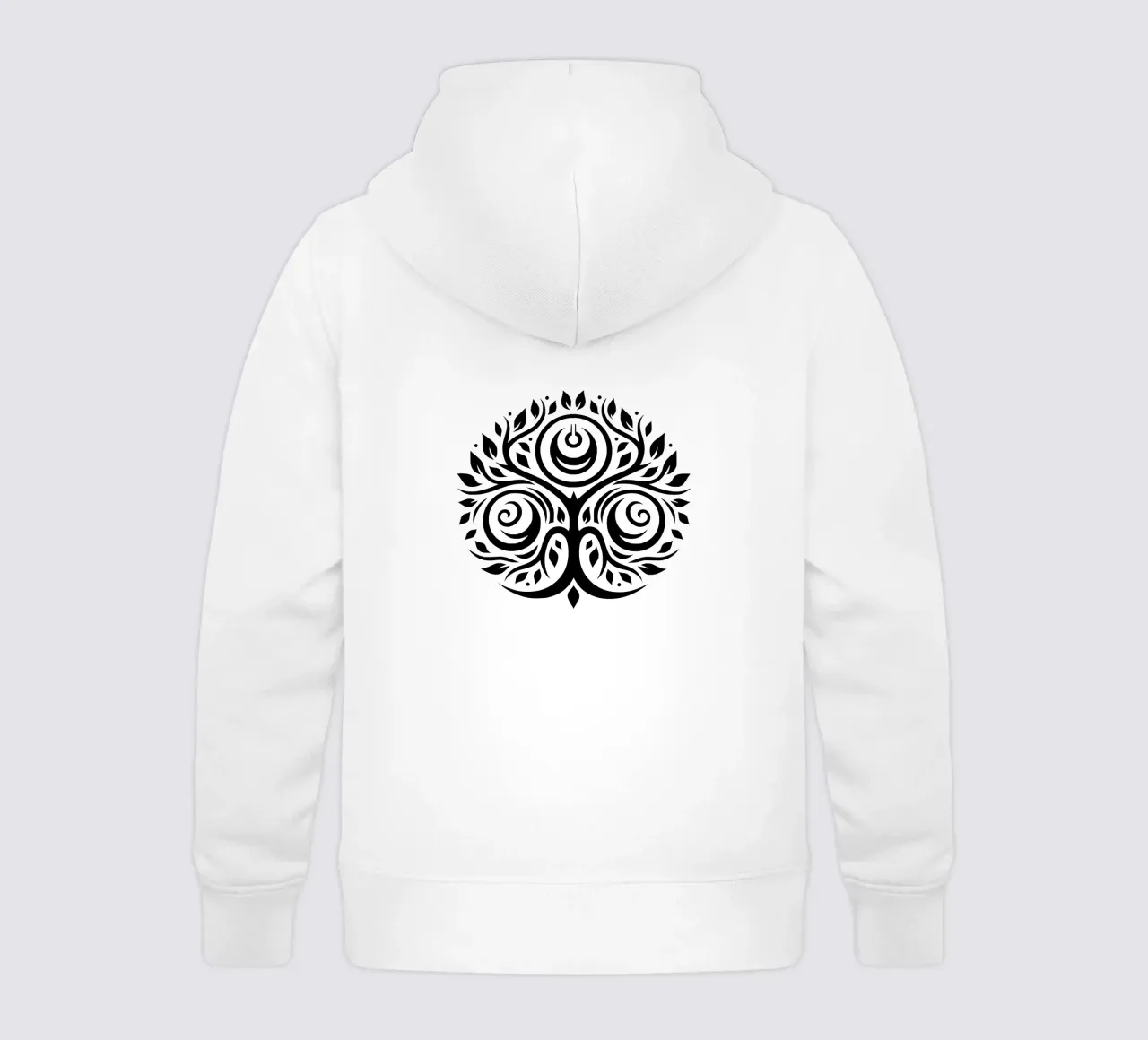 Mandala in bianco e nero felpa bambino con cappuccio da Spiritual Touch