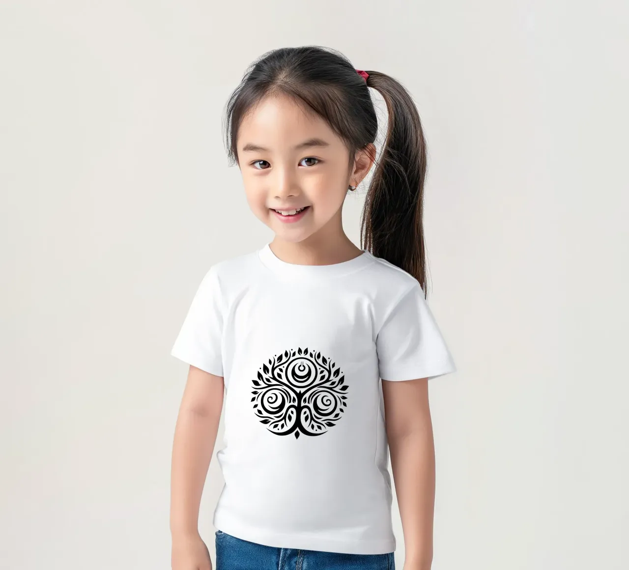 Mandala in bianco e nero t-shirt bambini da Spiritual Touch