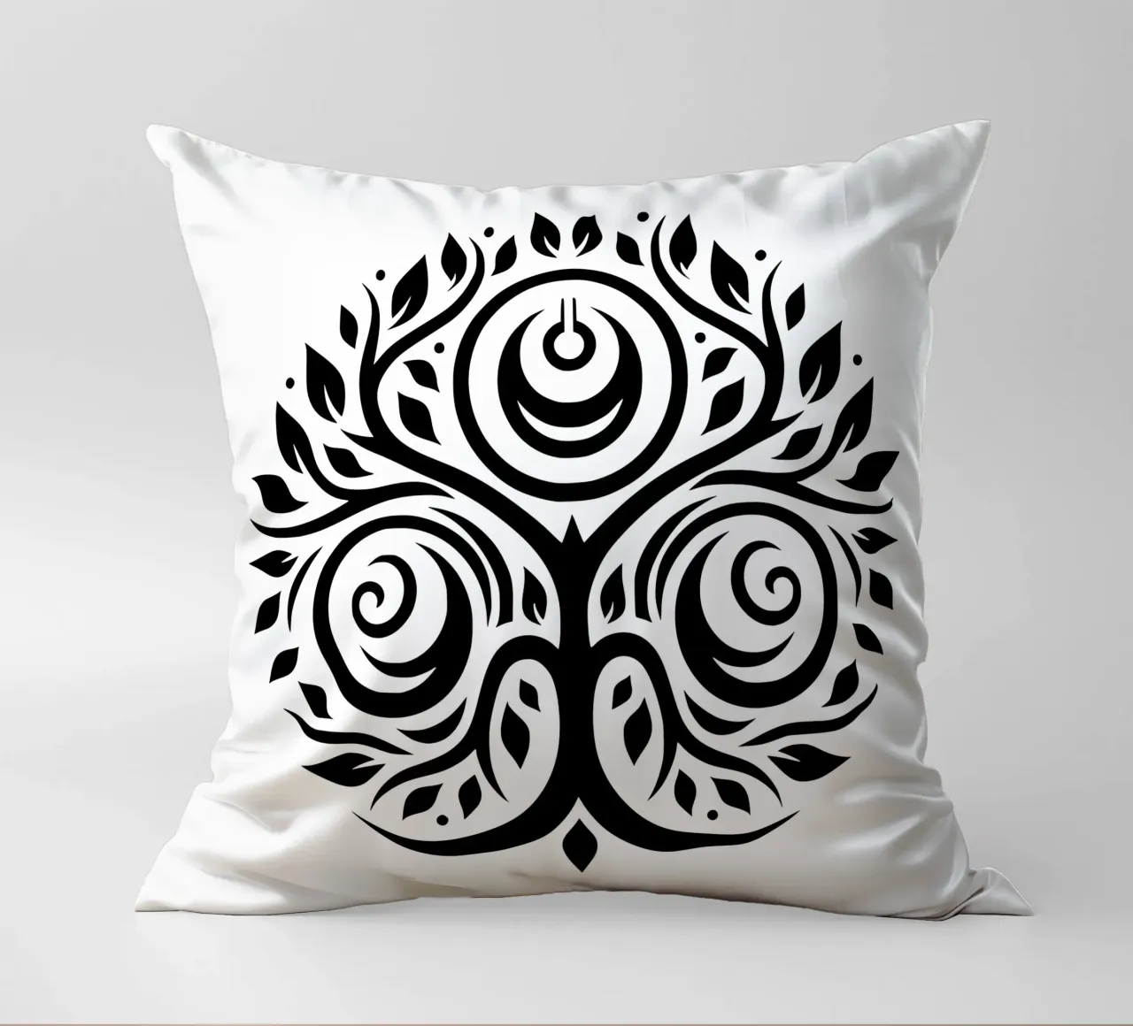 Mandala in bianco e nero cuscino da Spiritual Touch