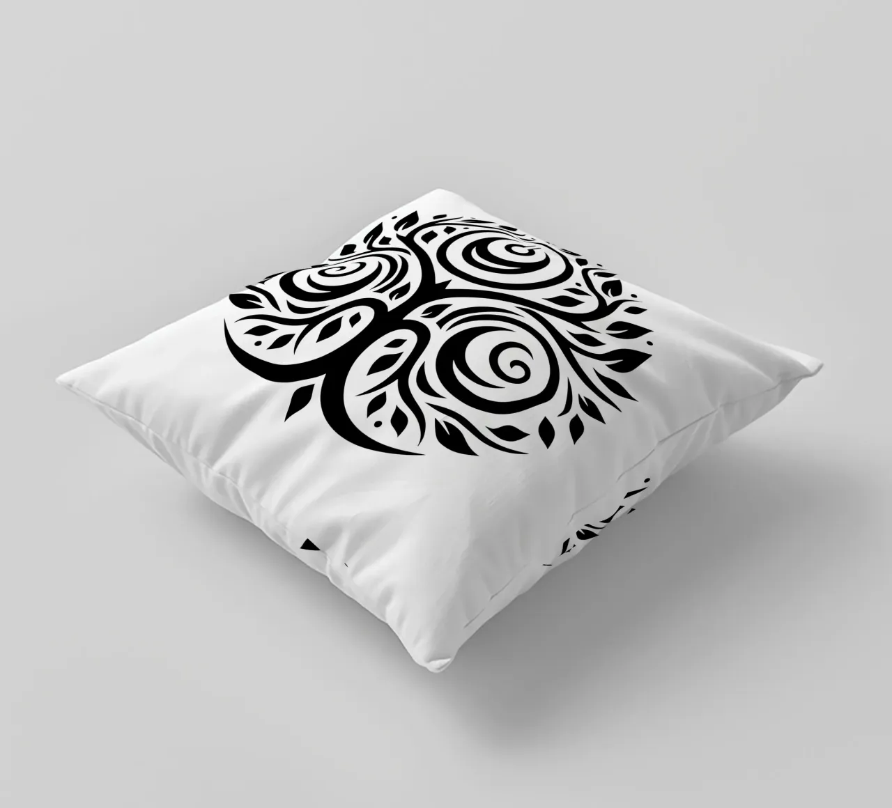 Mandala in bianco e nero cuscino da Spiritual Touch
