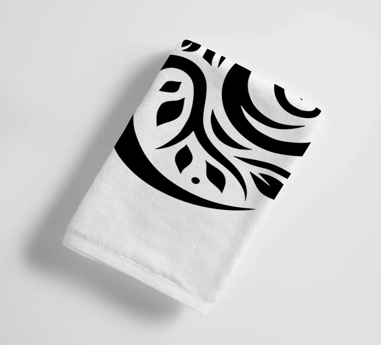 Mandala in bianco e nero asciugamano da bagno da Spiritual Touch