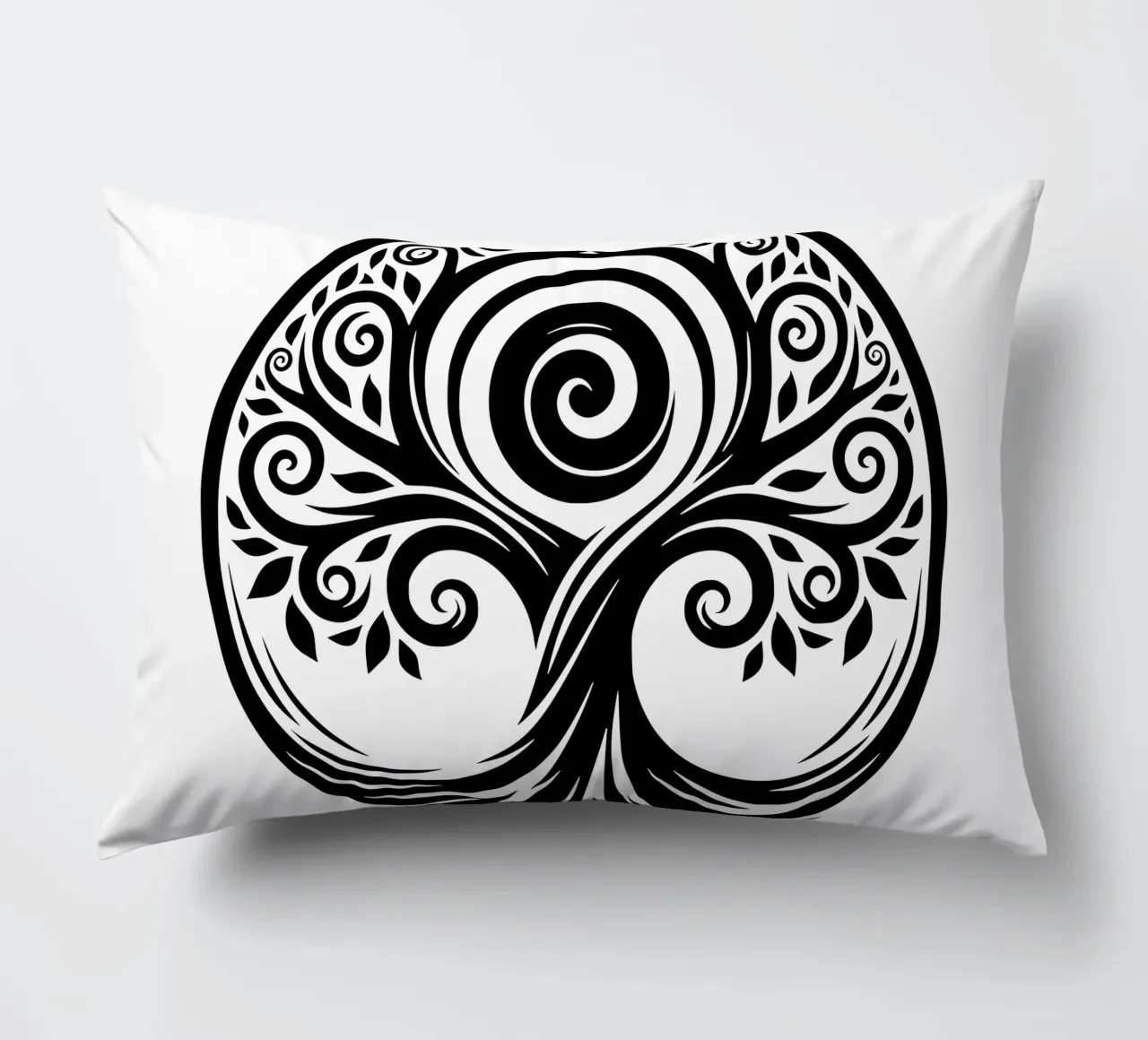 Mandala in bianco e nero cuscino da Spiritual Touch