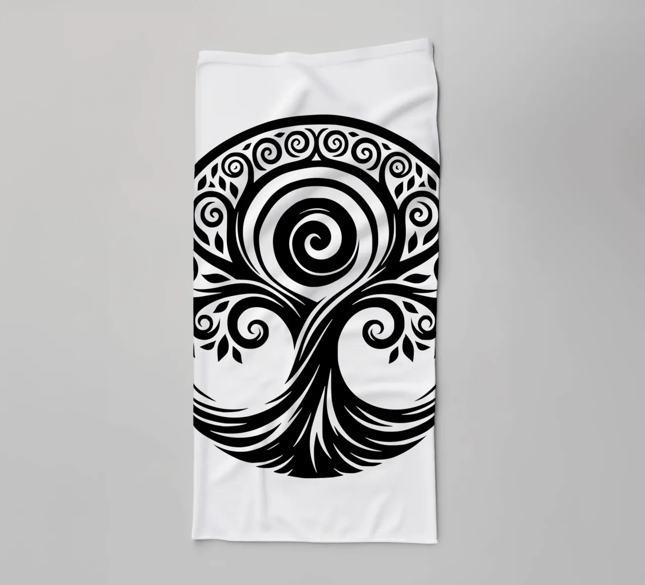 Mandala in bianco e nero asciugamano da bagno da Spiritual Touch