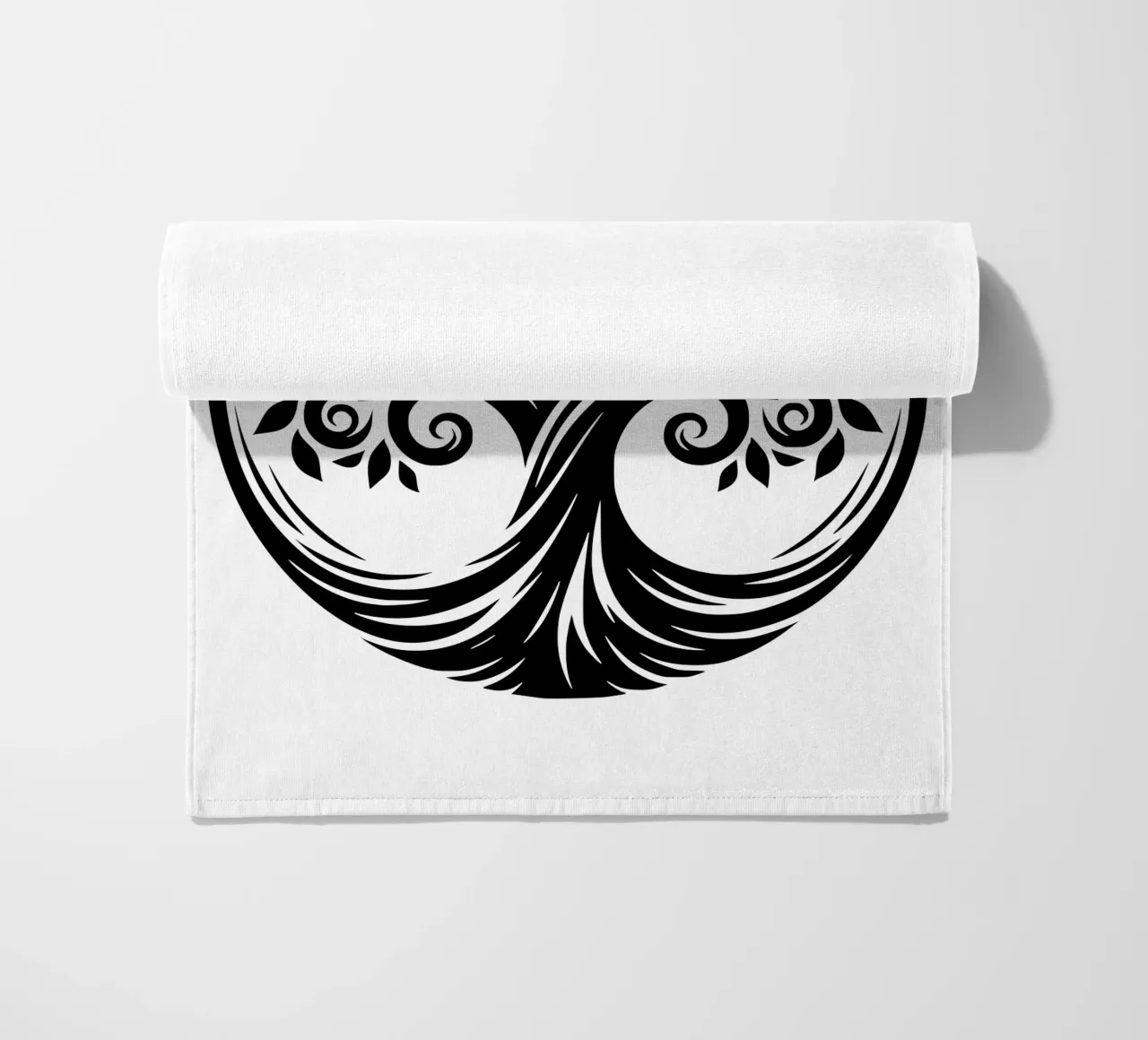 Mandala in bianco e nero telo mare da Spiritual Touch