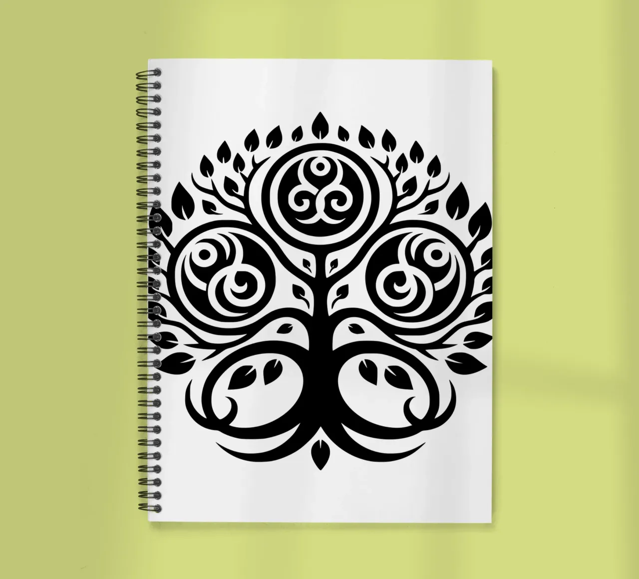 Black & White Mandala spiral notebook by Spiritual Touch