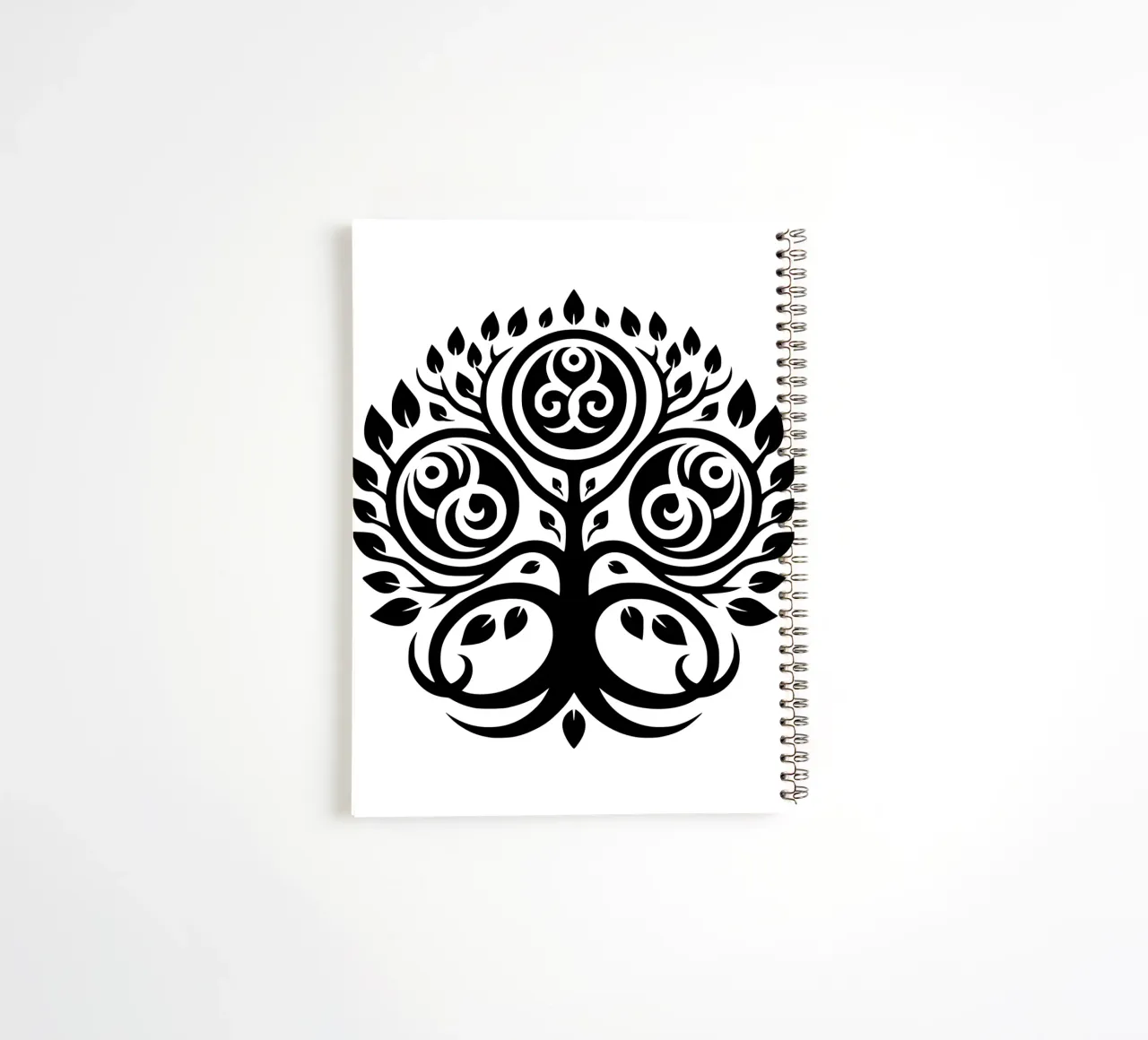 Black & White Mandala spiral notebook by Spiritual Touch