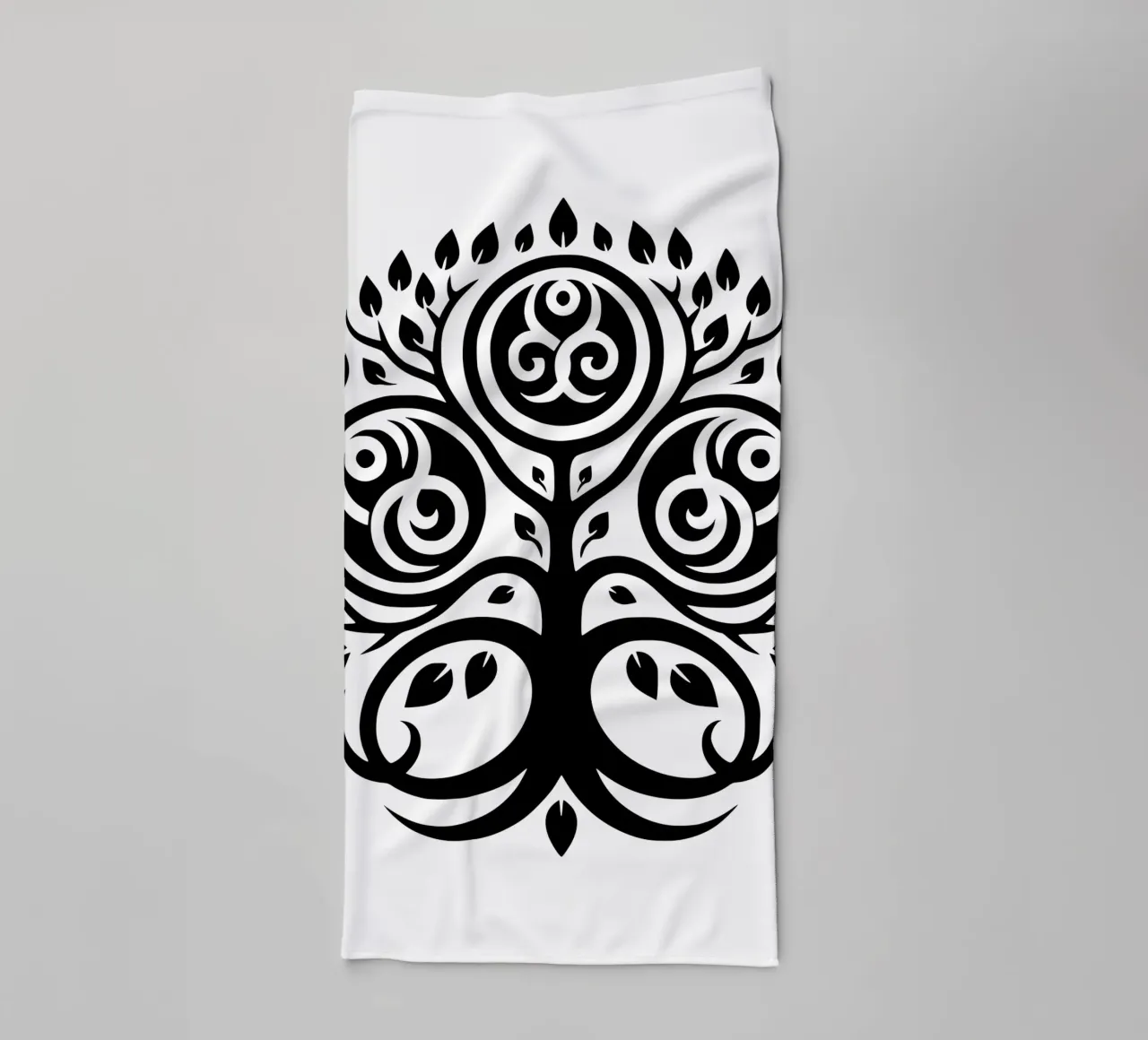 Mandala in bianco e nero asciugamano da bagno da Spiritual Touch