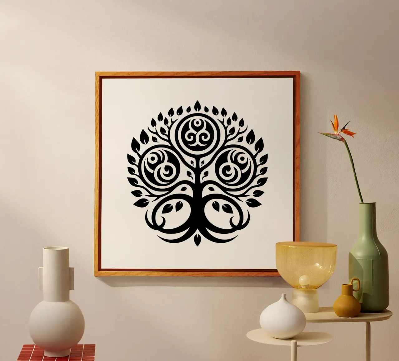 Mandala in bianco e nero plexiglass da Spiritual Touch