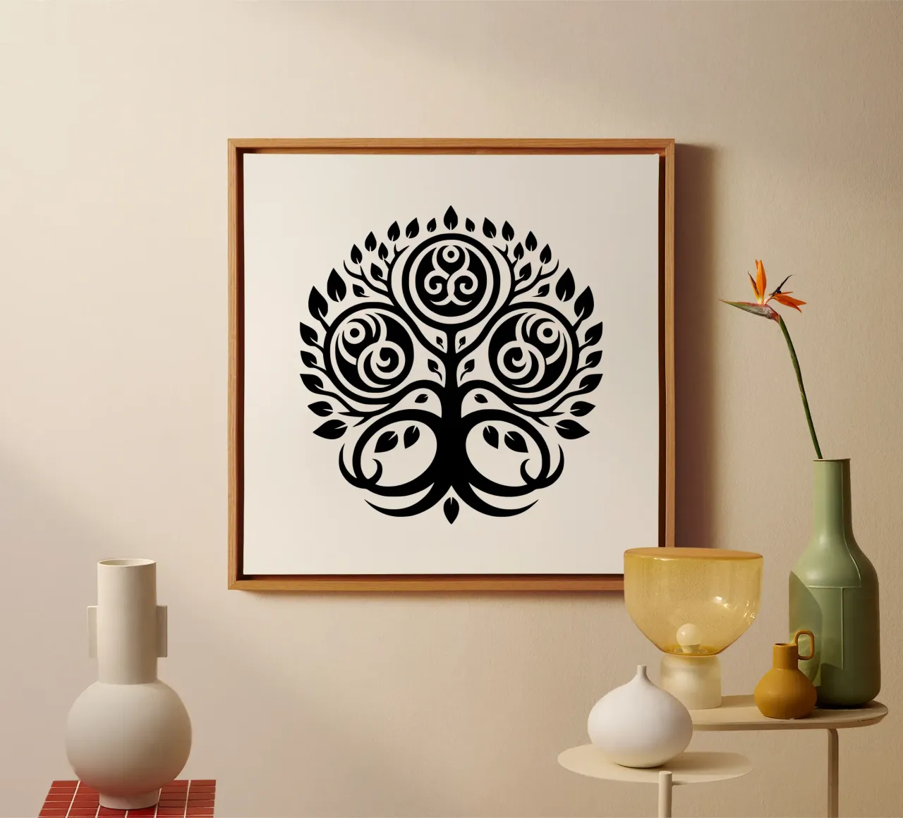Mandala in bianco e nero tela da Spiritual Touch