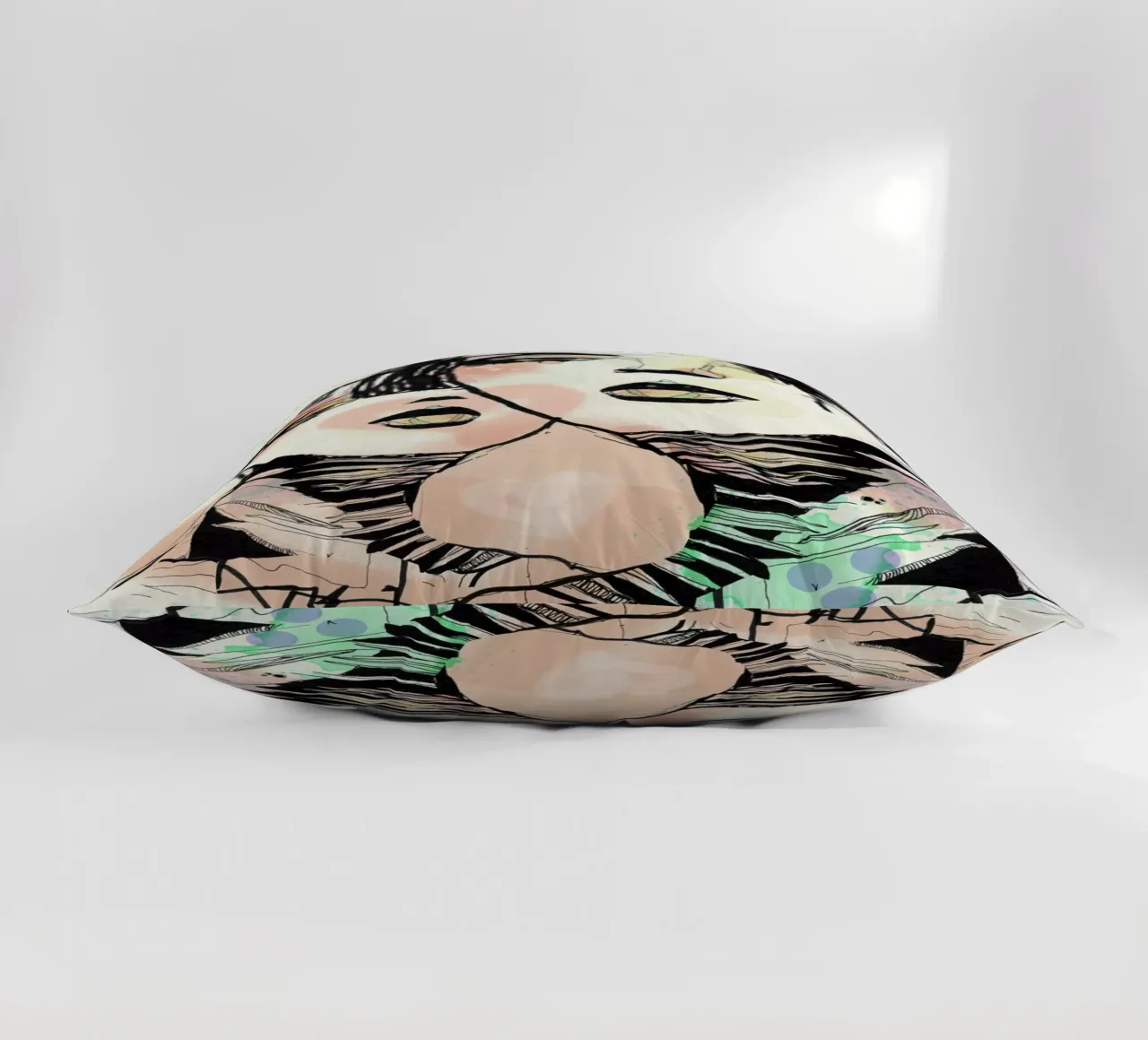 Mind Against decorative cushion by Giulio Iurissevich