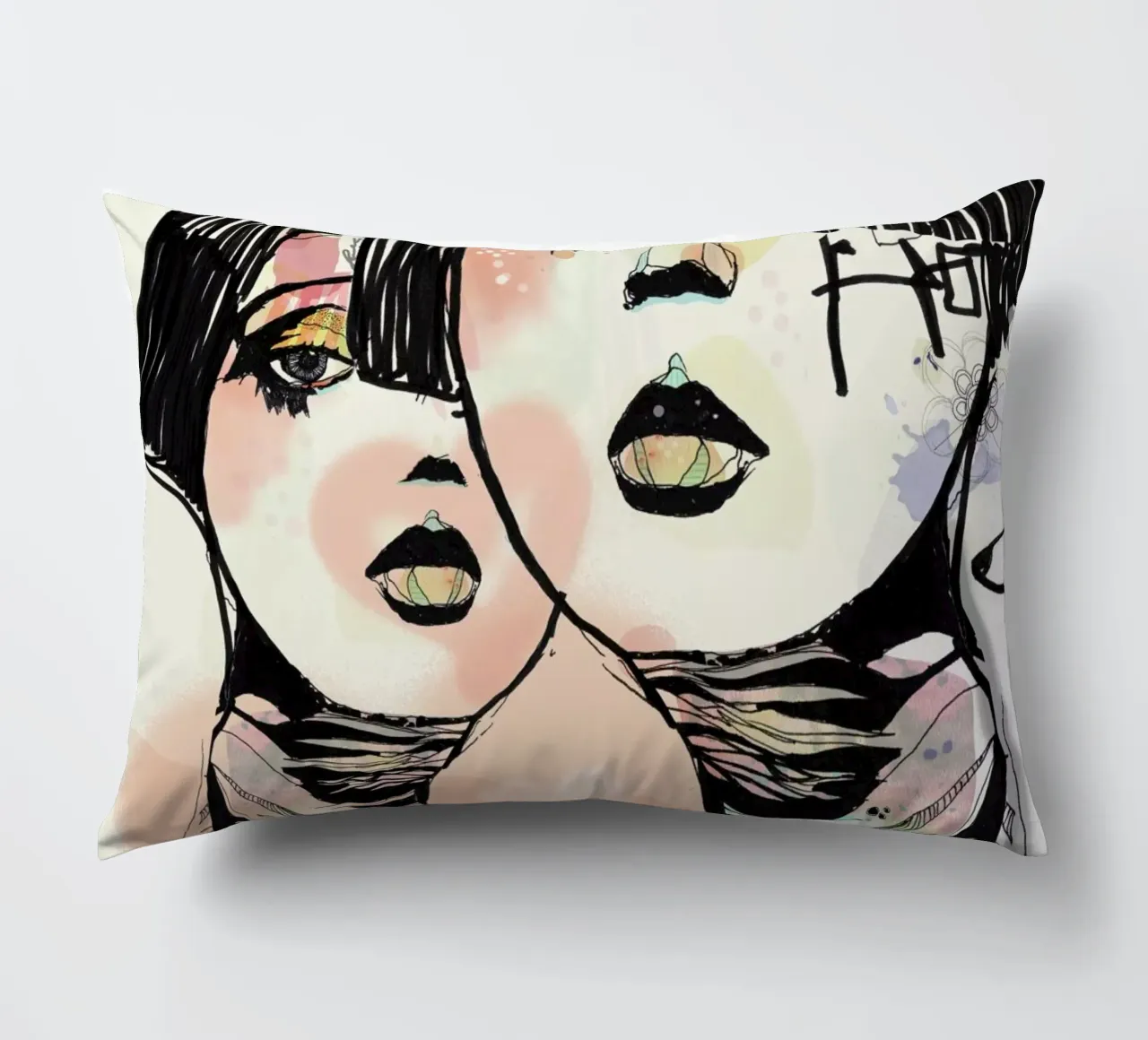 Mind Against decorative cushion by Giulio Iurissevich