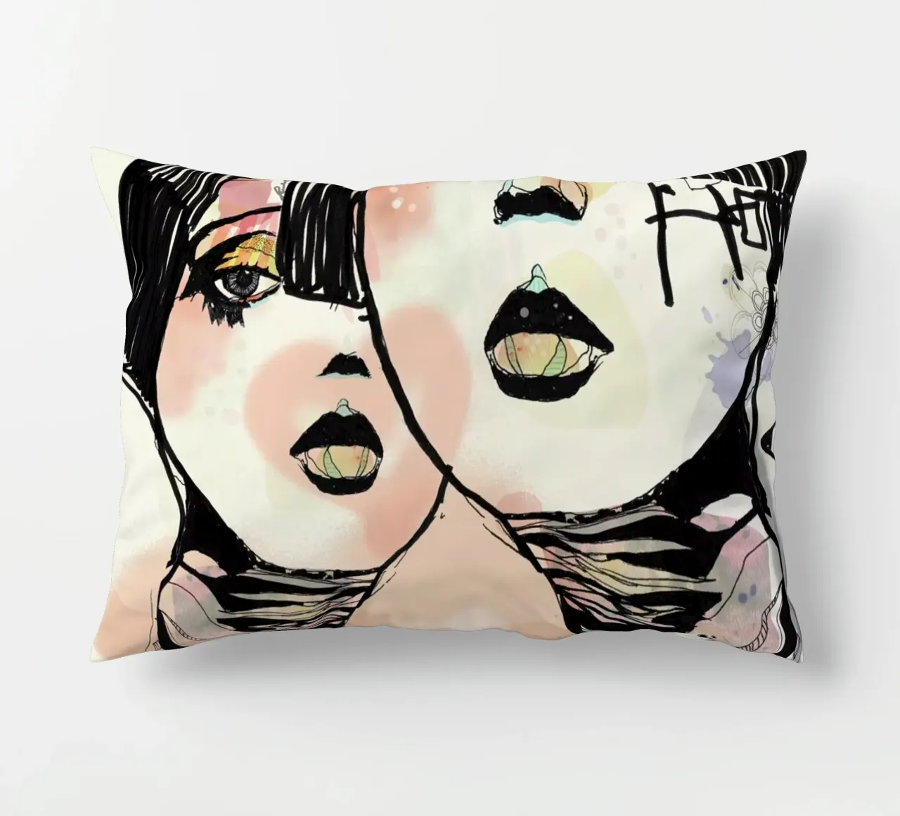 Mind Against decorative cushion by Giulio Iurissevich