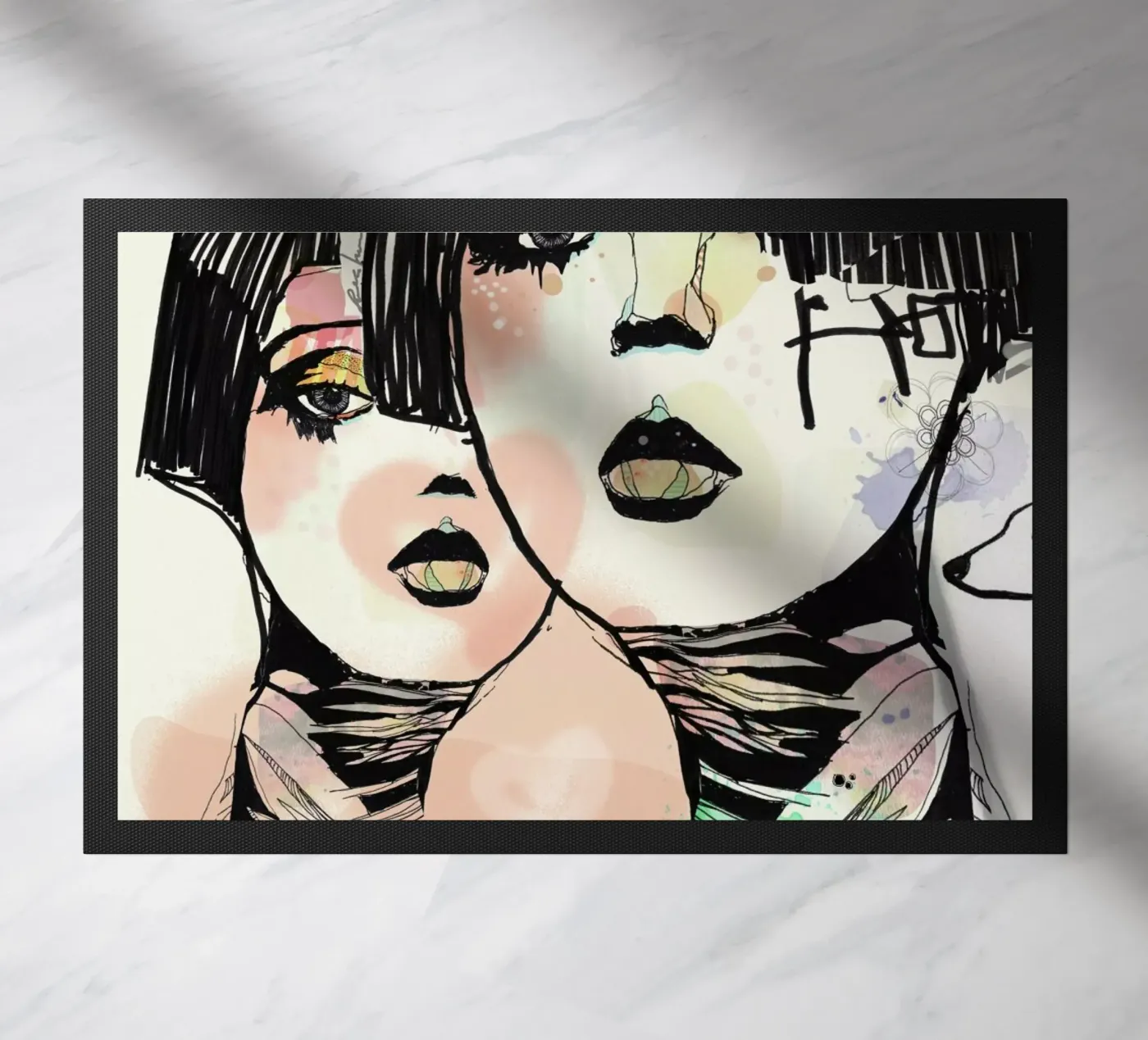 Mind Against deurmat van Giulio Iurissevich