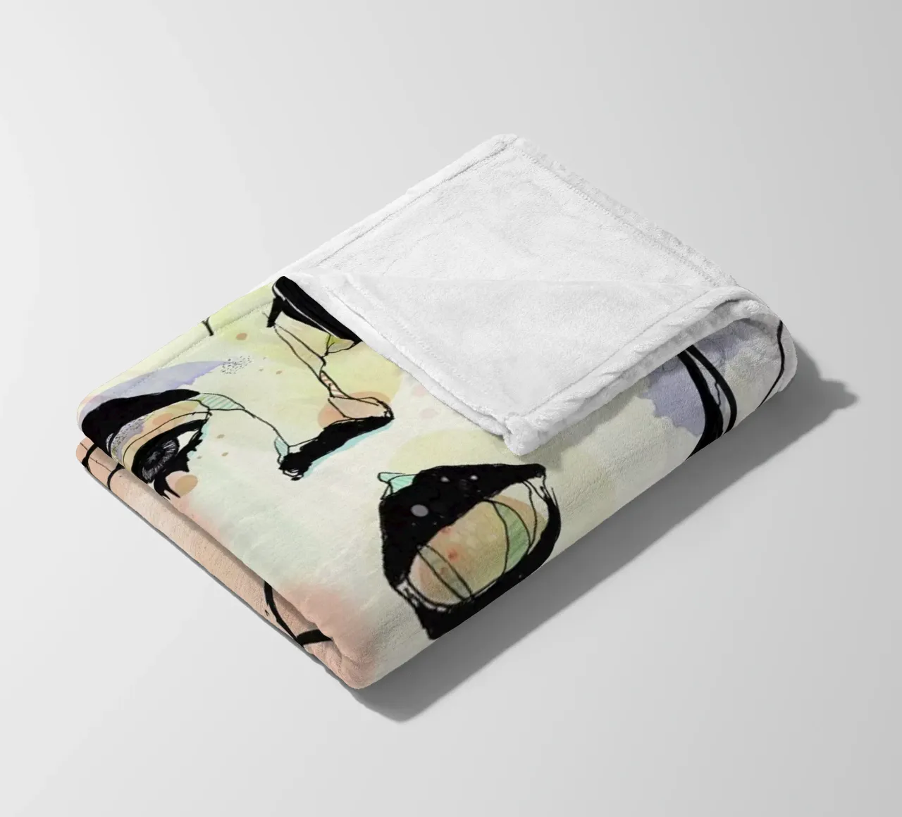 Mind Against fleece blanket by Giulio Iurissevich