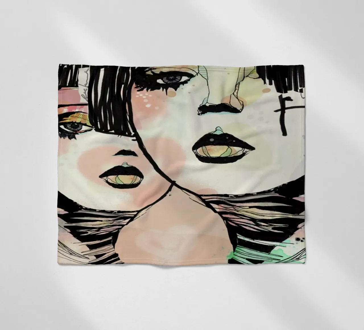 Mind Against fleece blanket by Giulio Iurissevich
