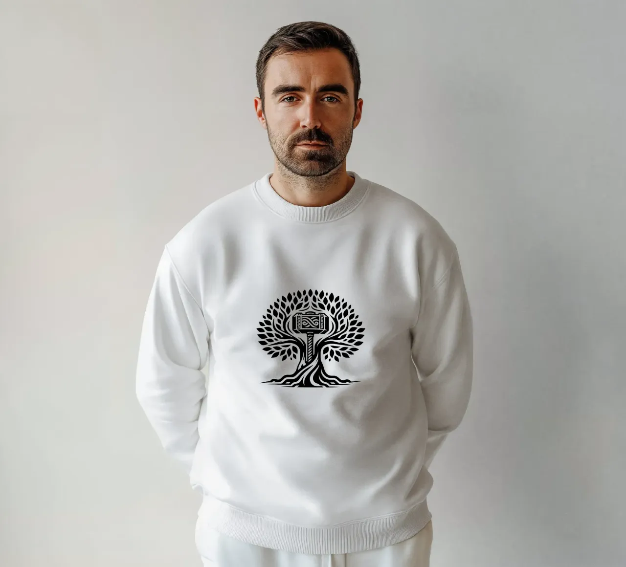 Mandala in bianco e nero felpa da Spiritual Touch
