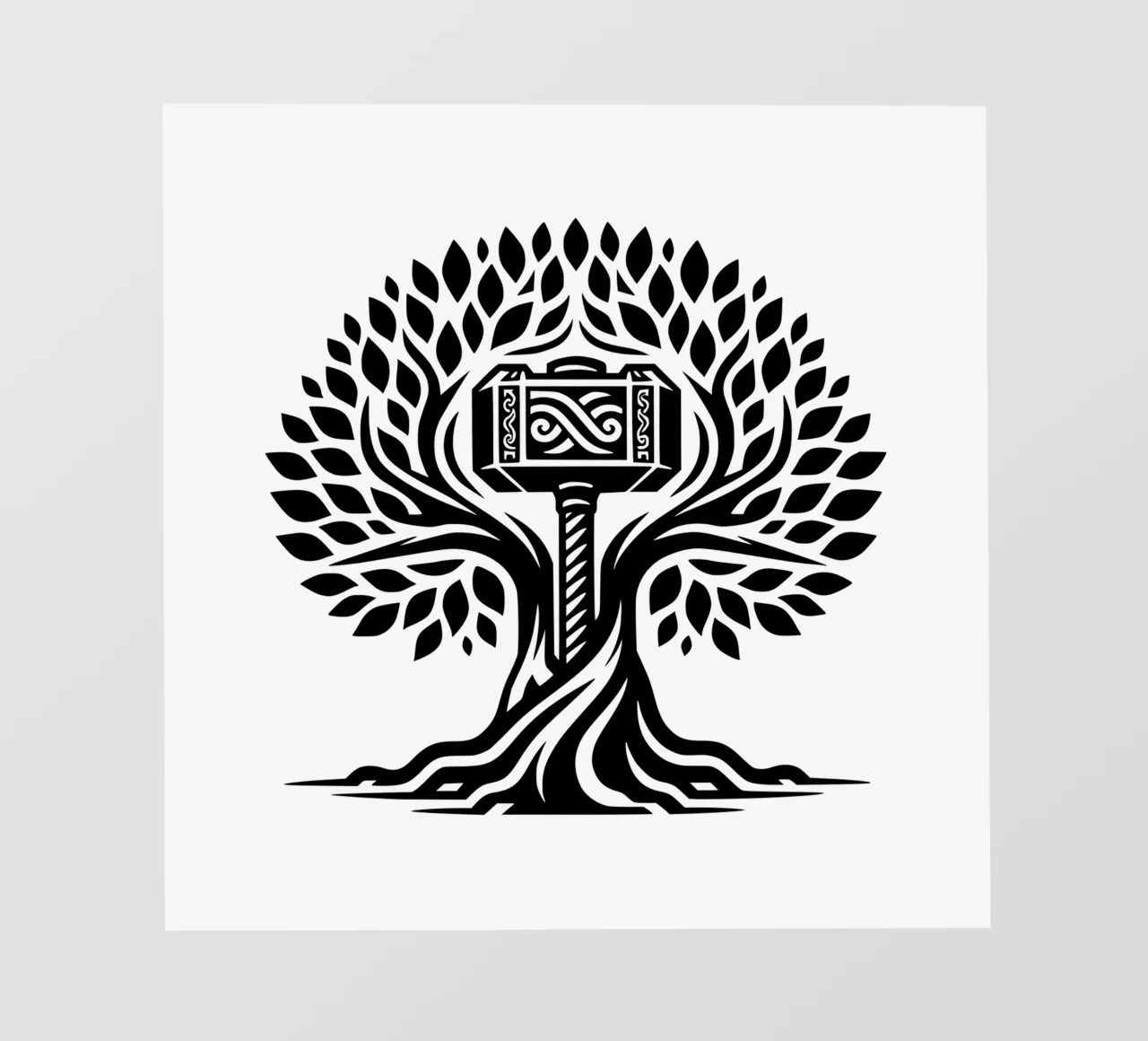 Mandala in bianco e nero telo in pvc da Spiritual Touch