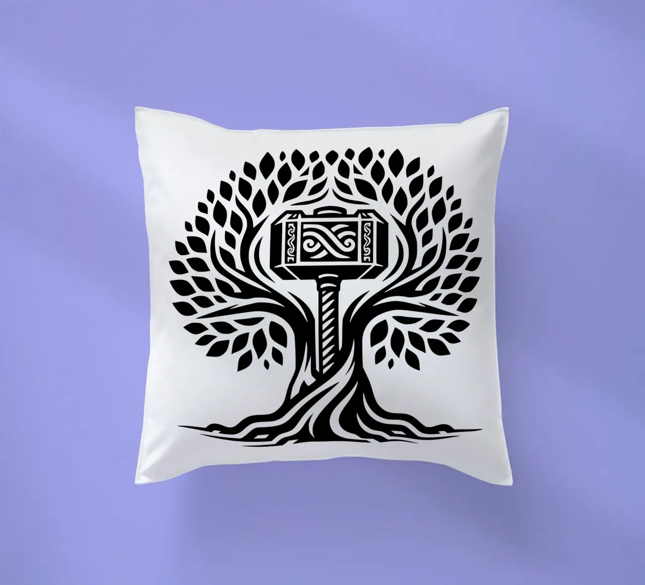 Mandala in bianco e nero cuscino da Spiritual Touch