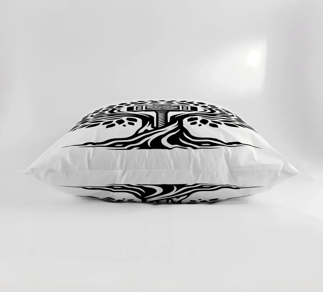 Mandala in bianco e nero cuscino da Spiritual Touch