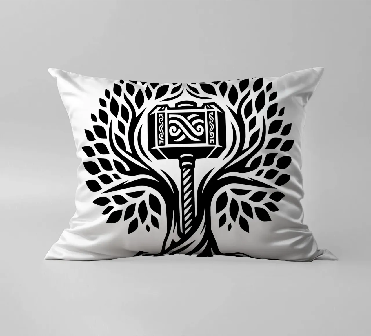 Mandala in bianco e nero cuscino da Spiritual Touch