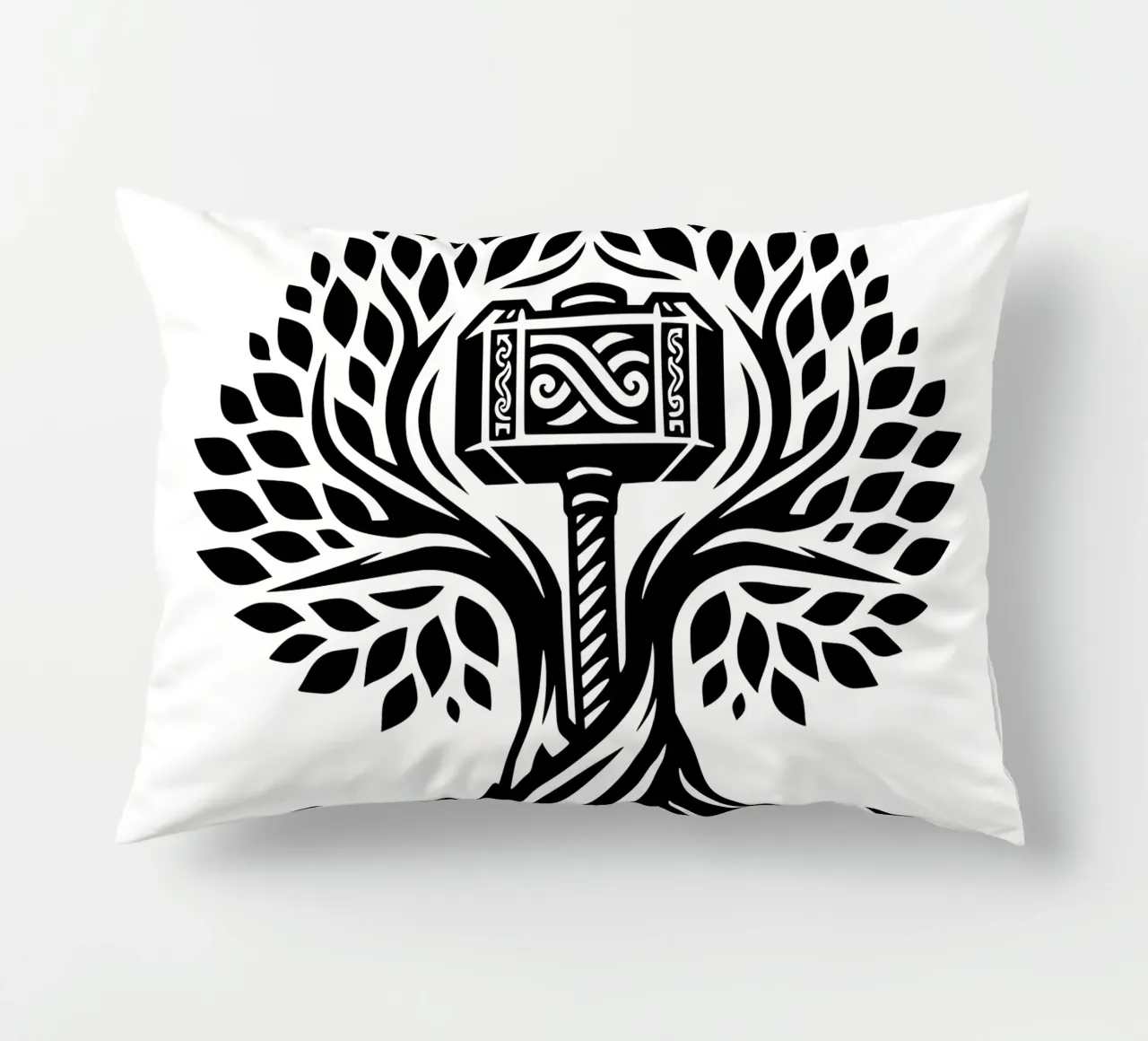 Mandala in bianco e nero cuscino da Spiritual Touch