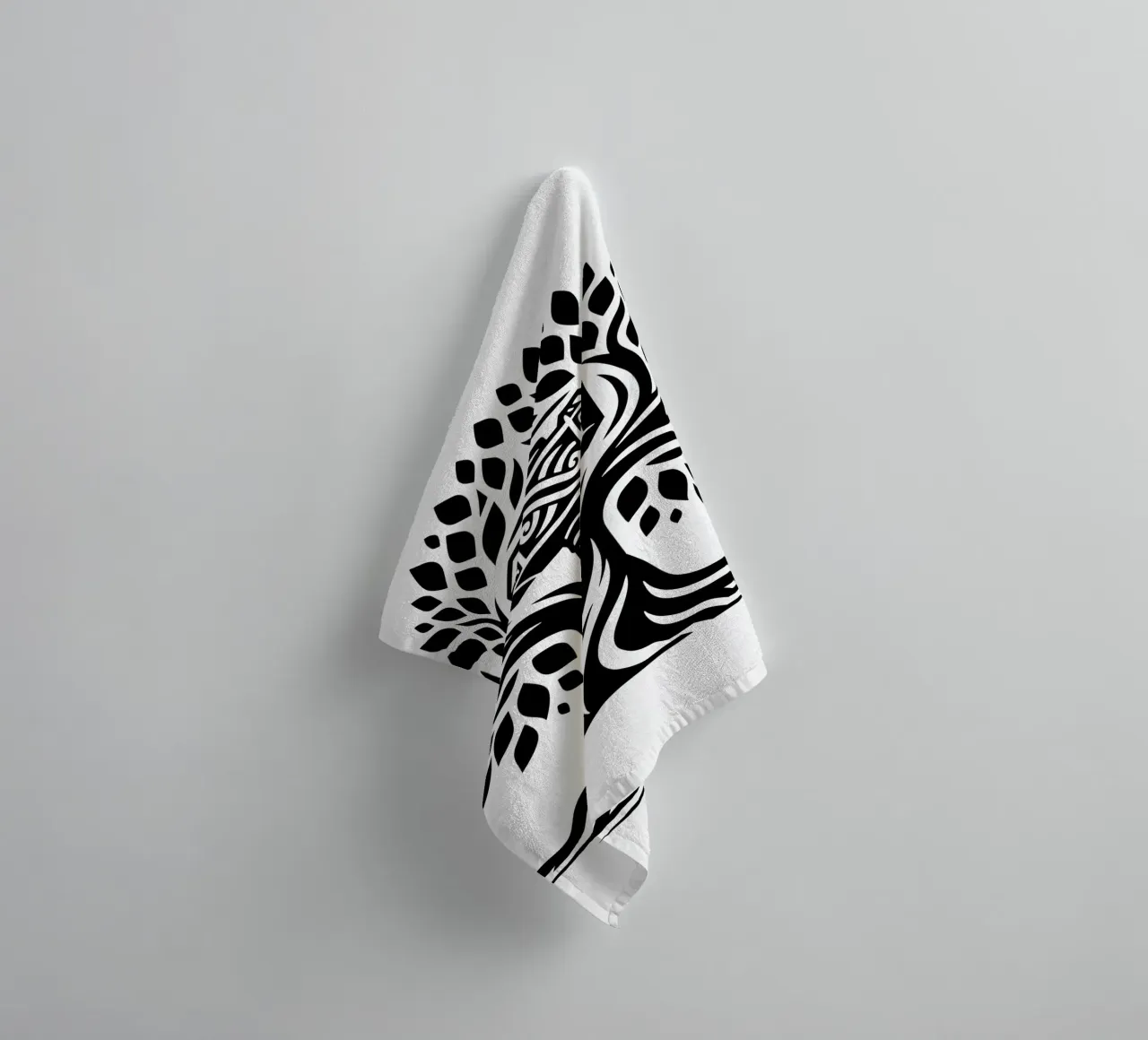 Mandala in bianco e nero asciugamano da bagno da Spiritual Touch