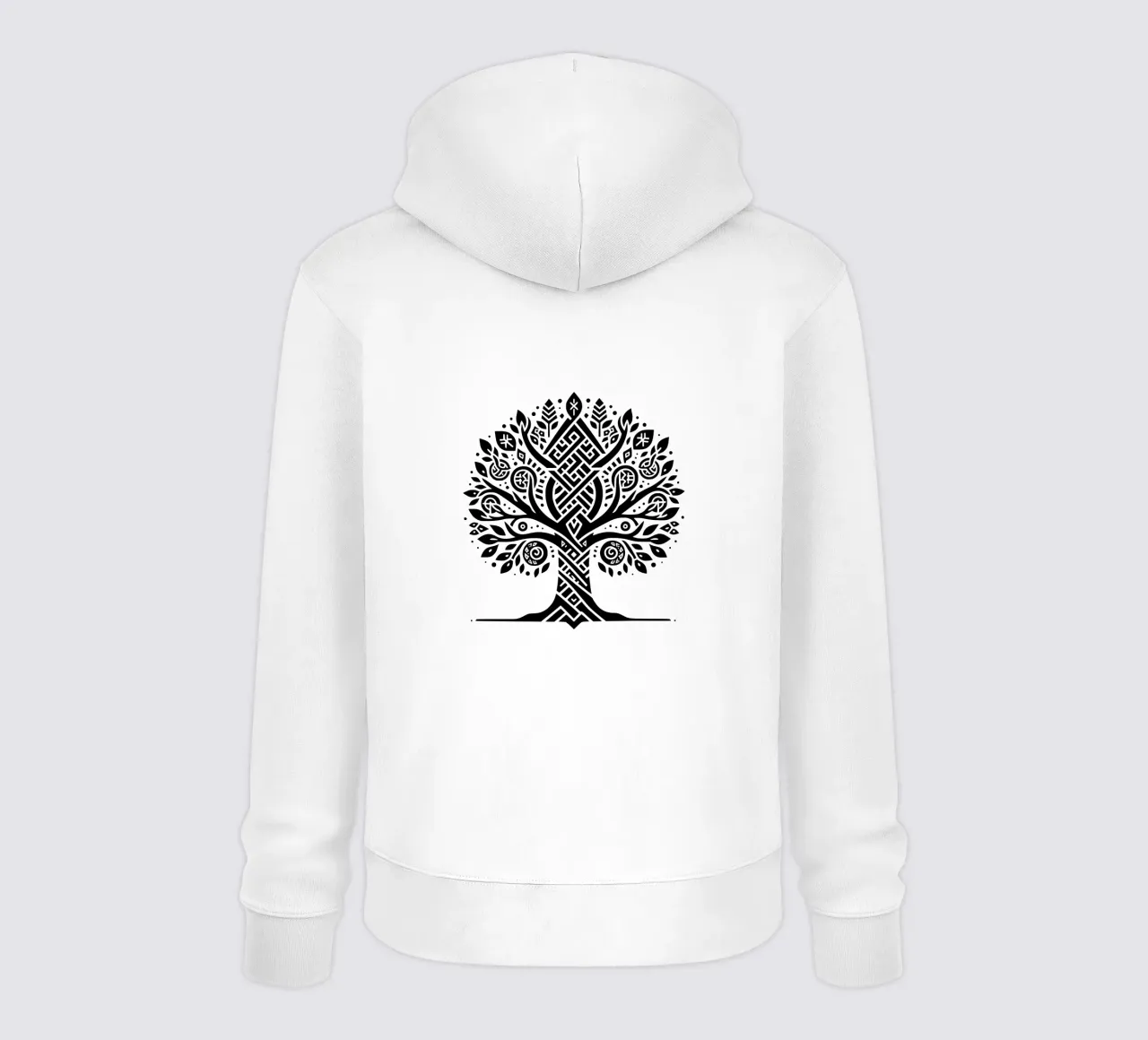 Mandala in bianco e nero felpa con cappuccio da Spiritual Touch