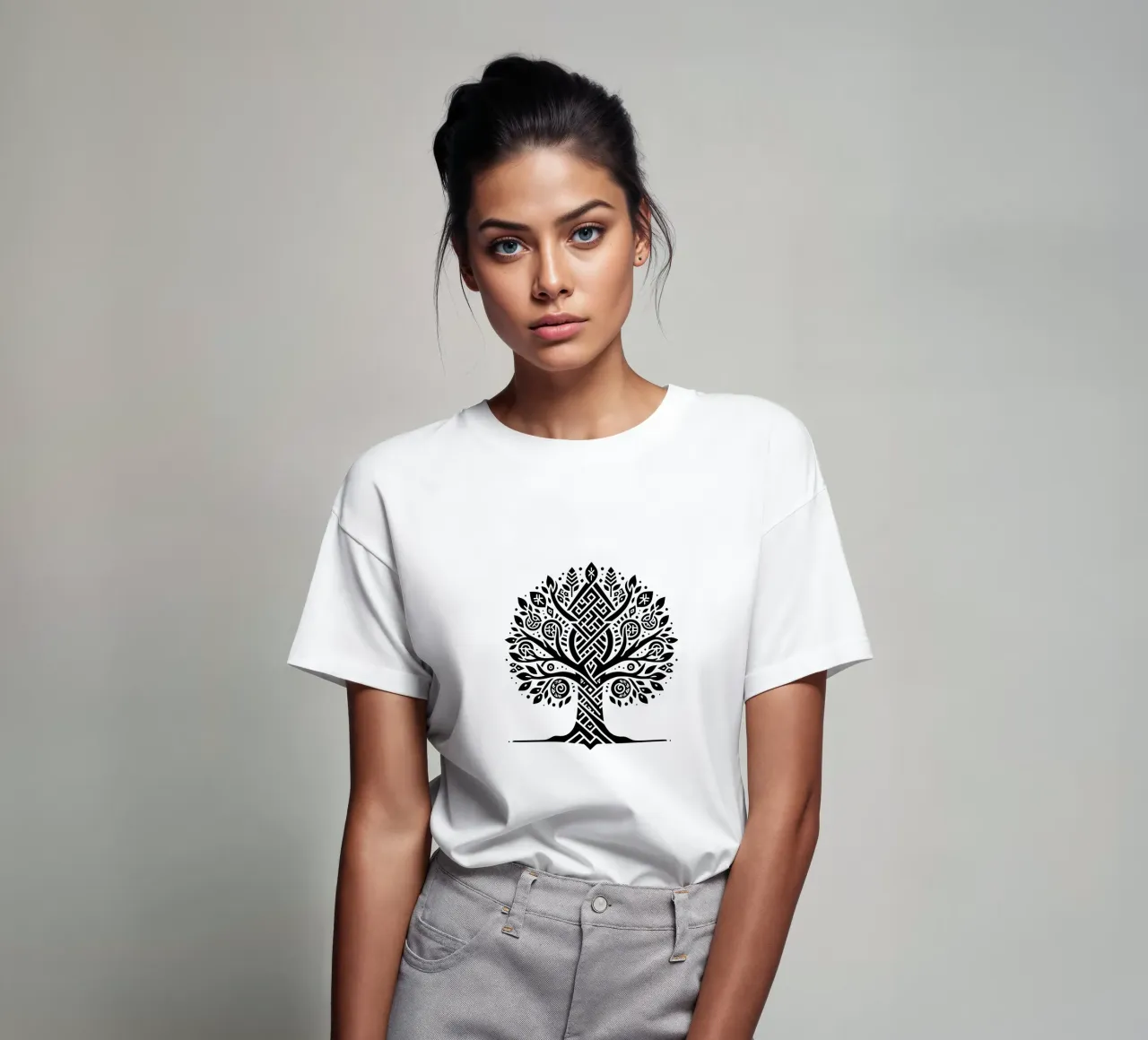 Mandala in bianco e nero t-shirt da Spiritual Touch