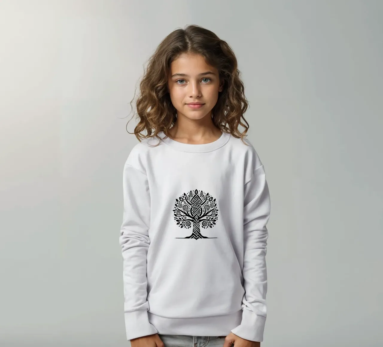 Mandala in bianco e nero felpa bambino da Spiritual Touch