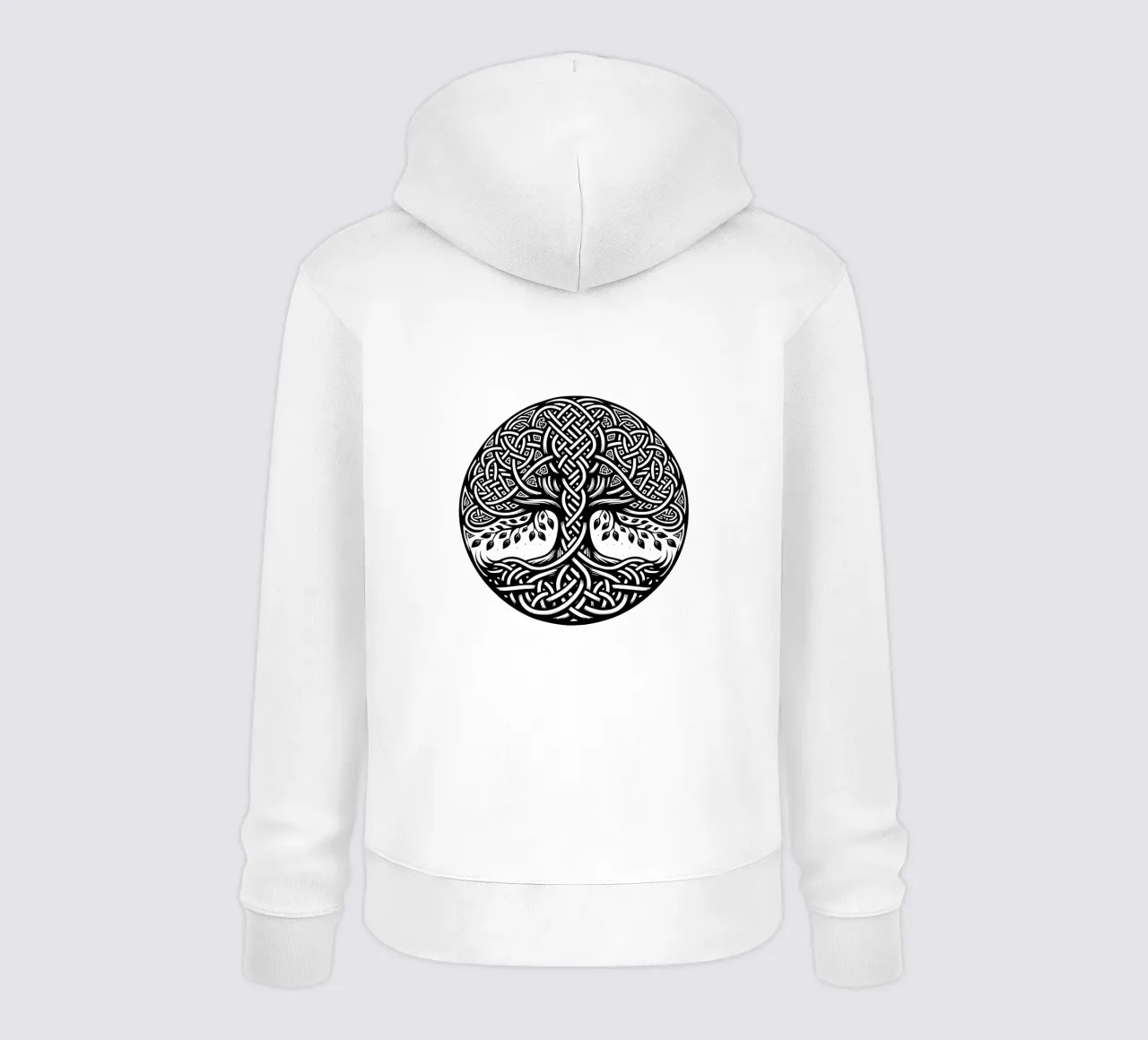 Mandala in bianco e nero felpa con cappuccio da Spiritual Touch