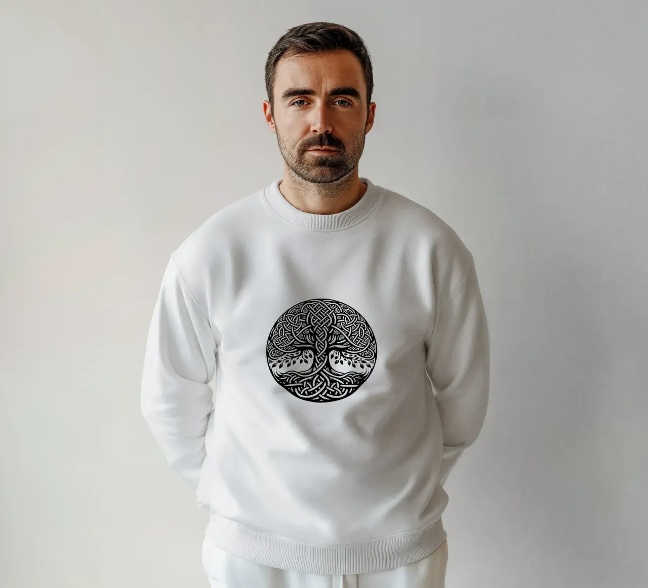 Mandala in bianco e nero felpa da Spiritual Touch